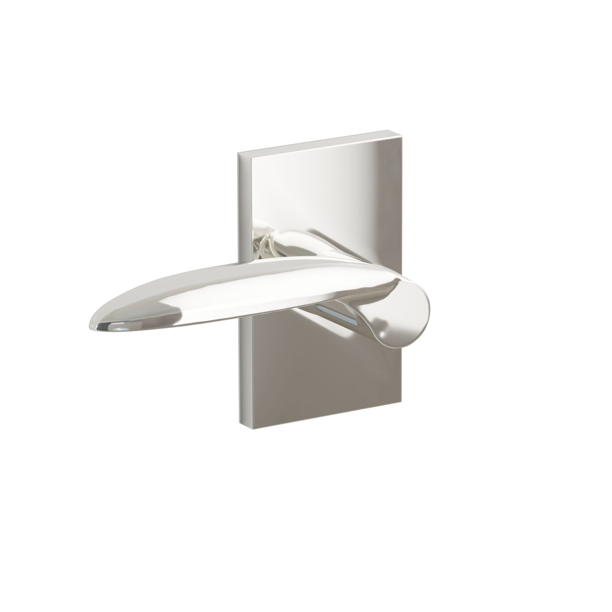 Emtek Concealed Fastener Mercury Lever Set with Modern Rectangular Rosette