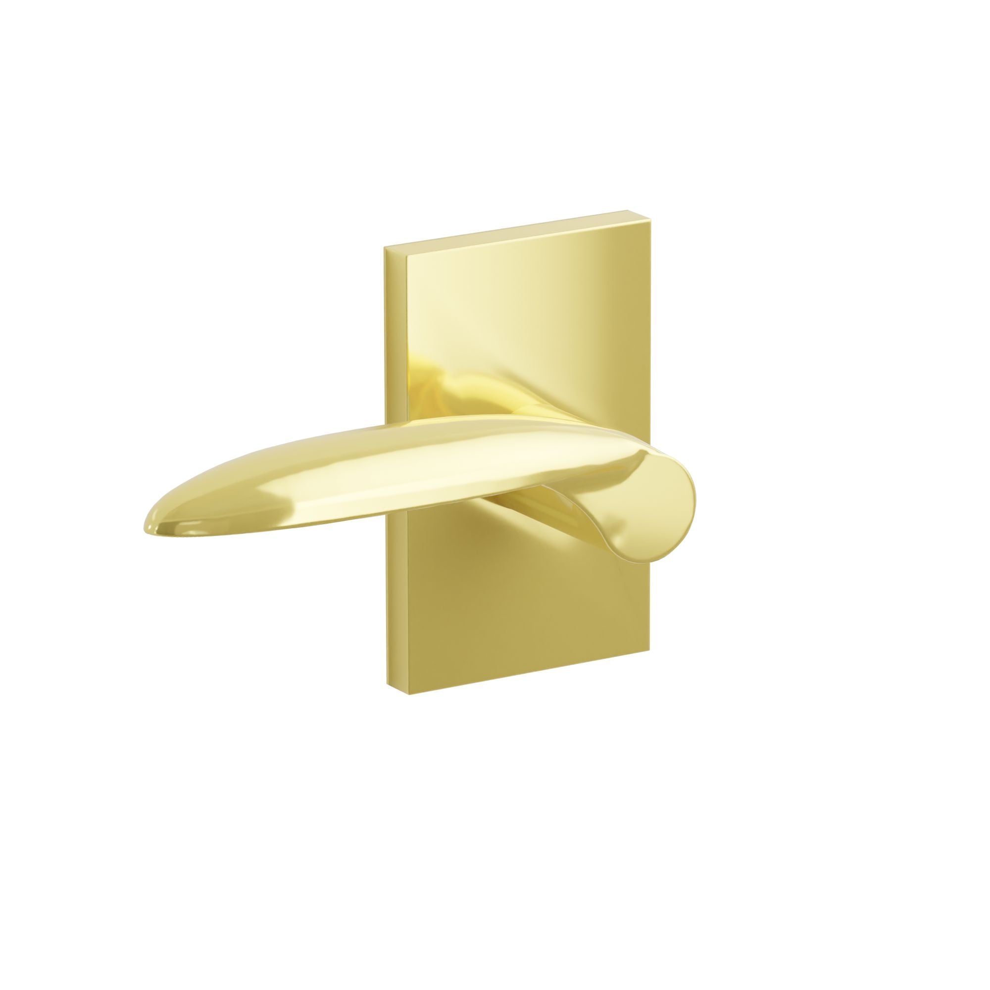 Emtek Concealed Fastener Mercury Lever Set with Modern Rectangular Rosette