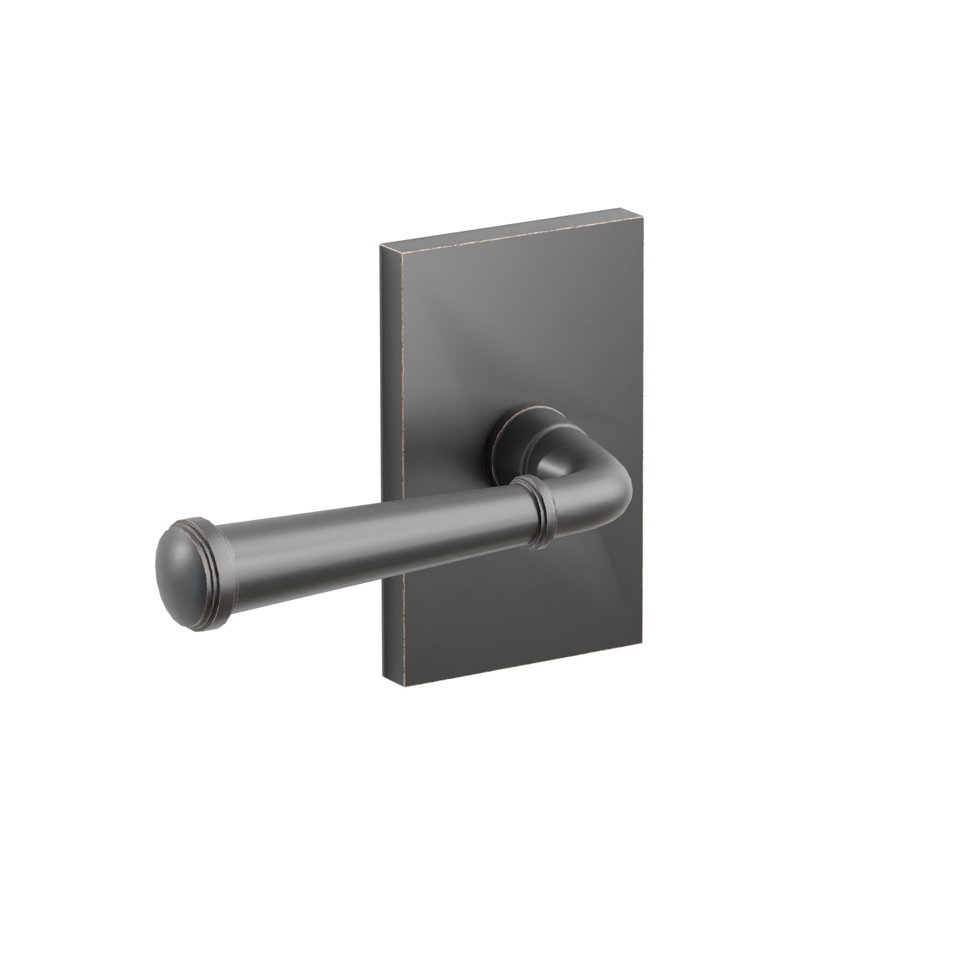 Emtek Luzern Lever Set with Modern Rectangular Rosette