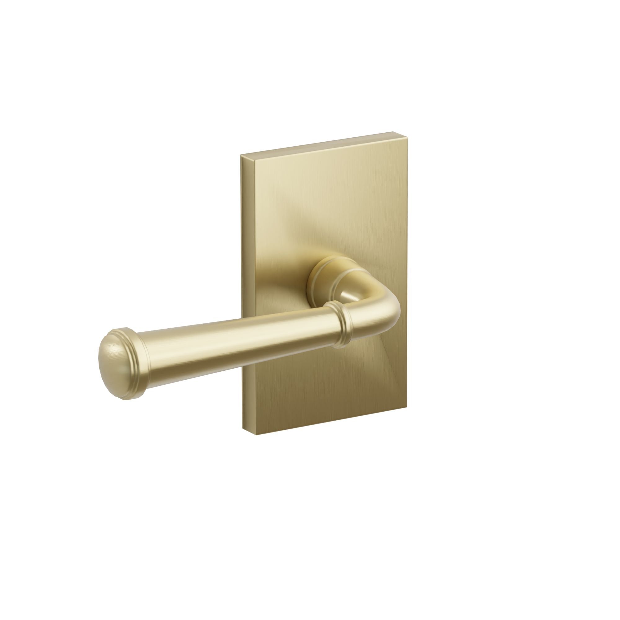 Emtek Mercury Lever Set with Modern Rectangular Rosette