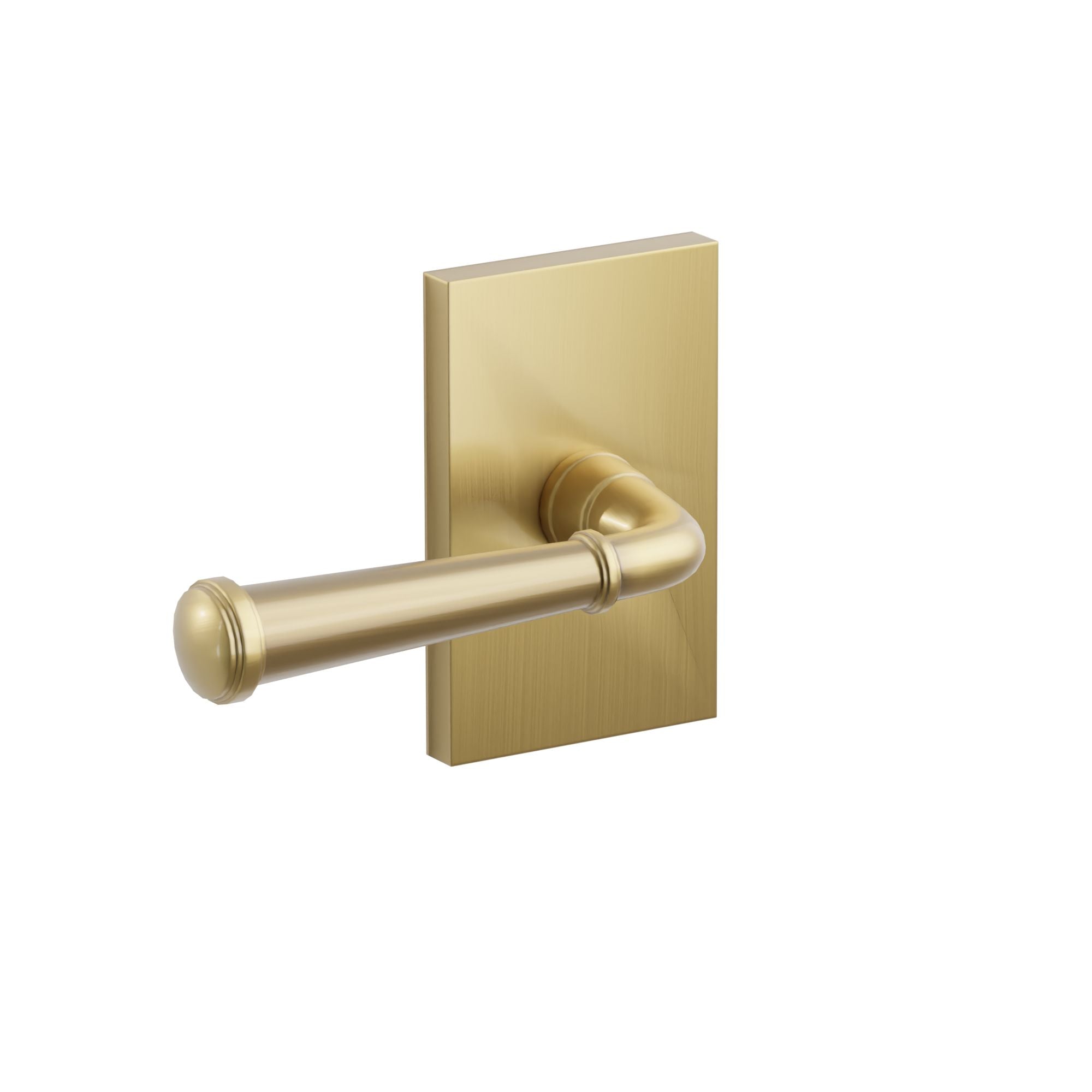 Emtek Merrimack Lever Set with Modern Rectangular Rosette