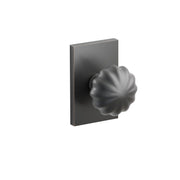 Emtek Melon Knob Set with Modern Rectangular Rosette