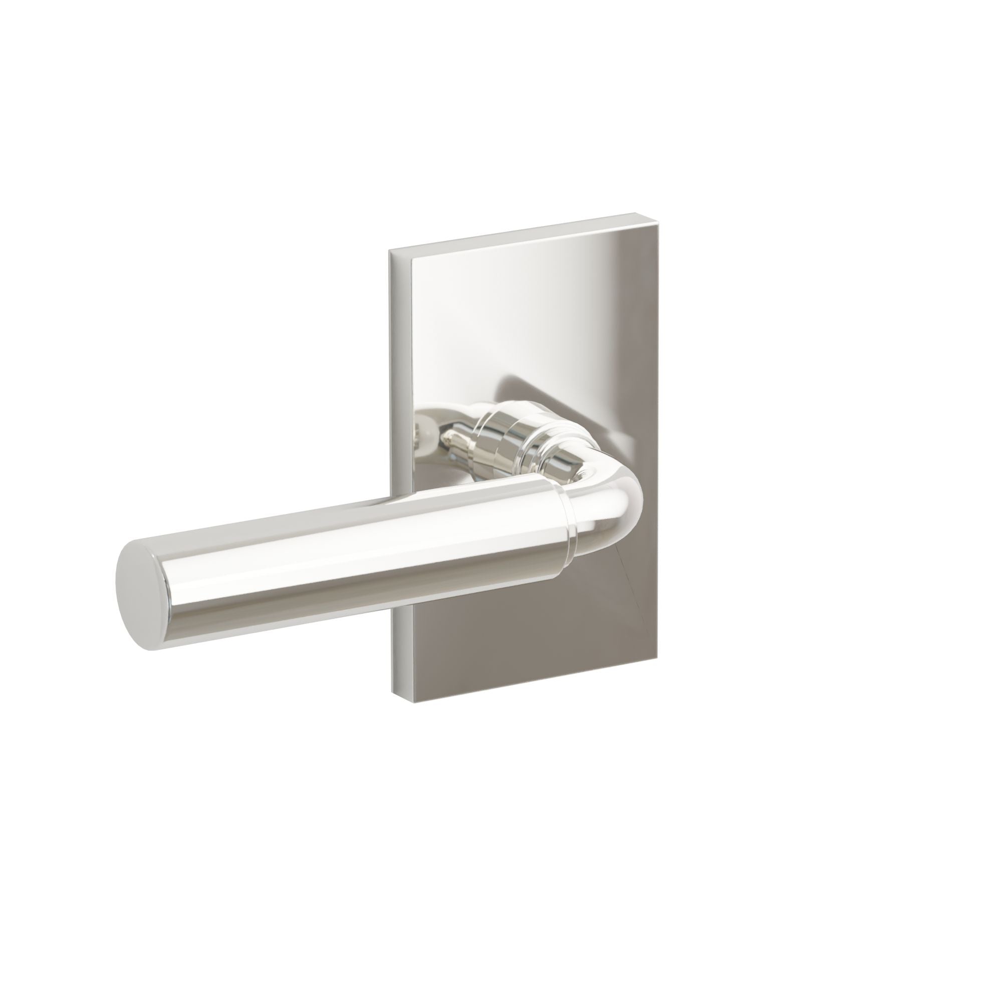 Emtek Concealed Fastener Manning Lever Set With Modern Rectangular Rosette