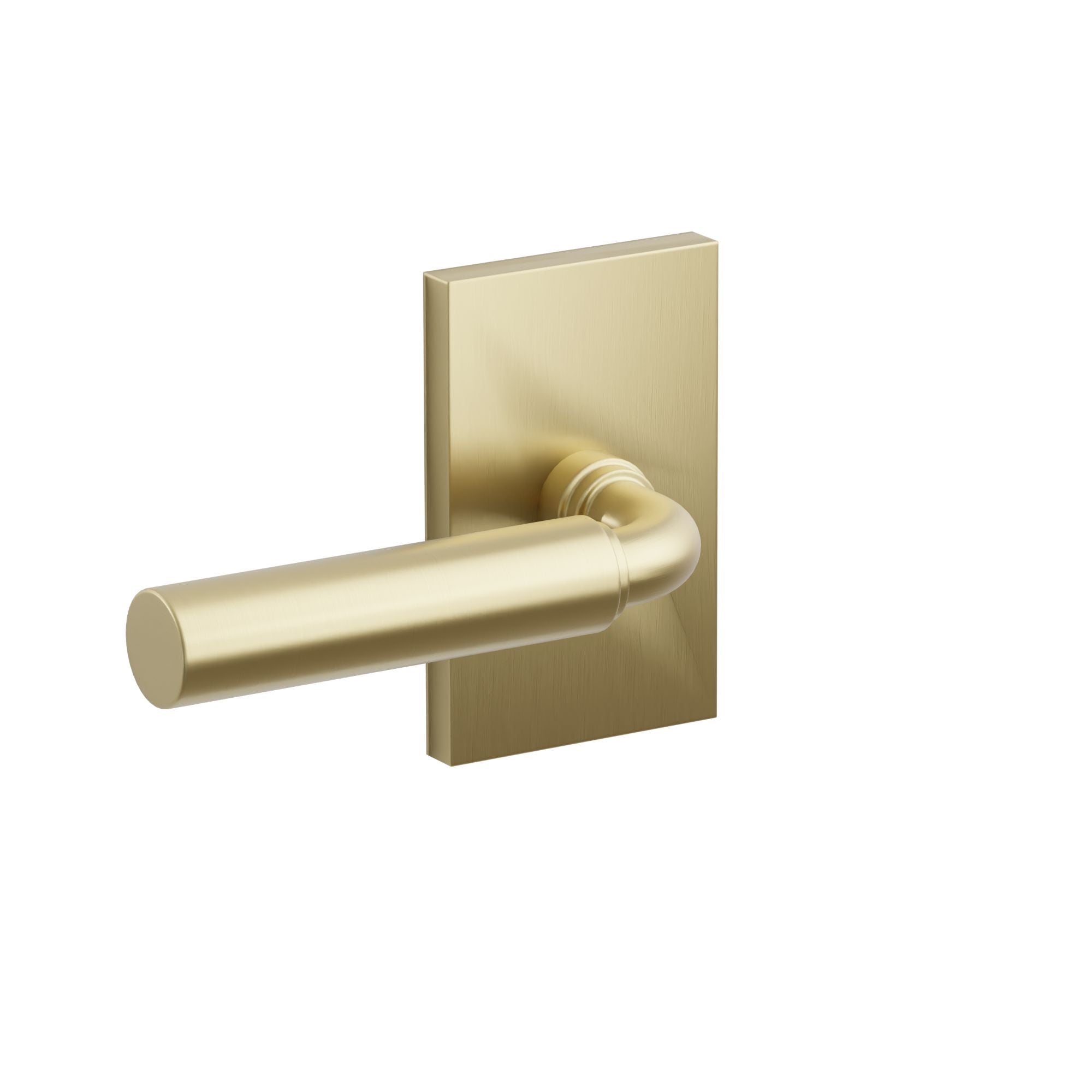 Emtek Concealed Fastener Manning Lever Set With Modern Rectangular Rosette