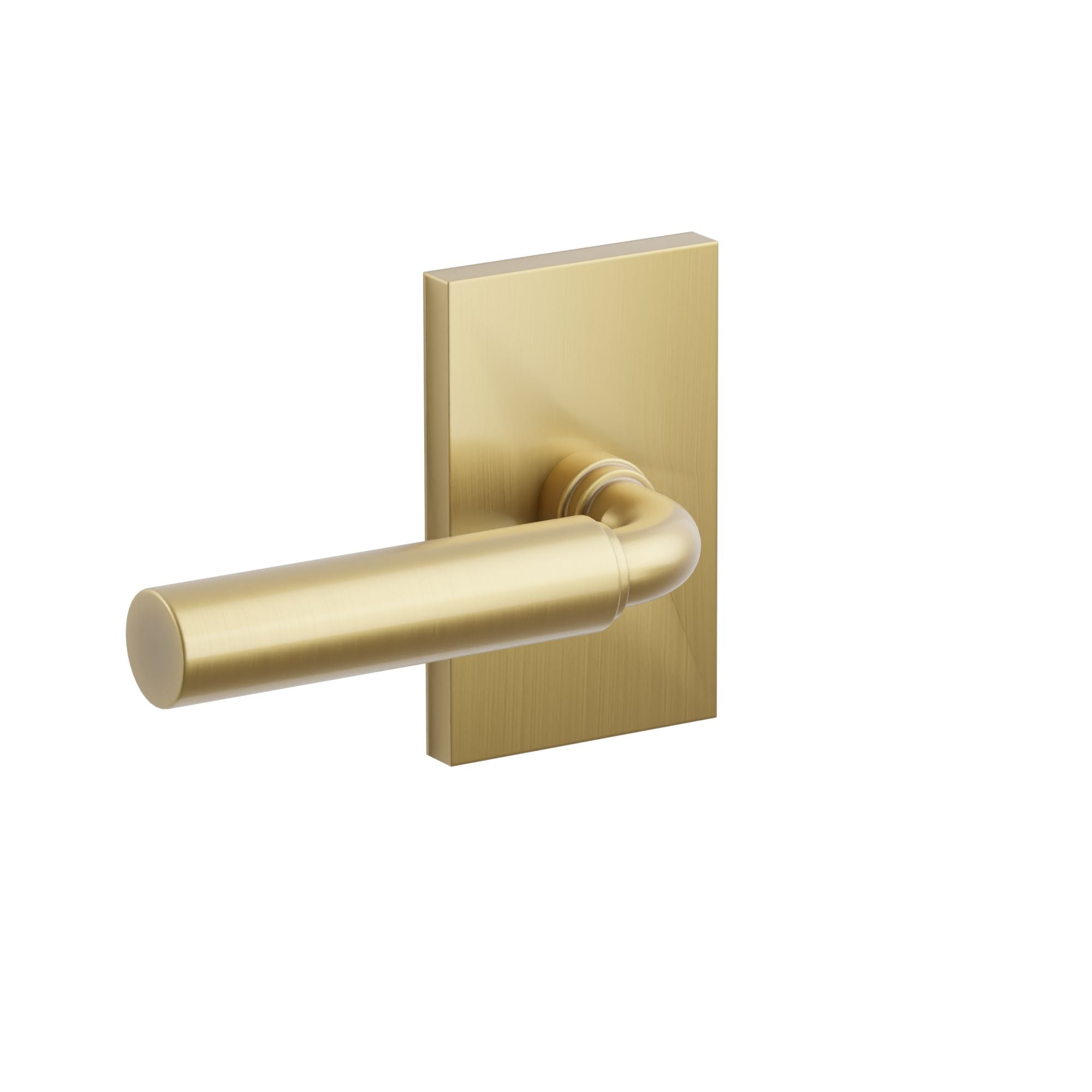 Emtek Merrimack Lever Set with Modern Rectangular Rosette