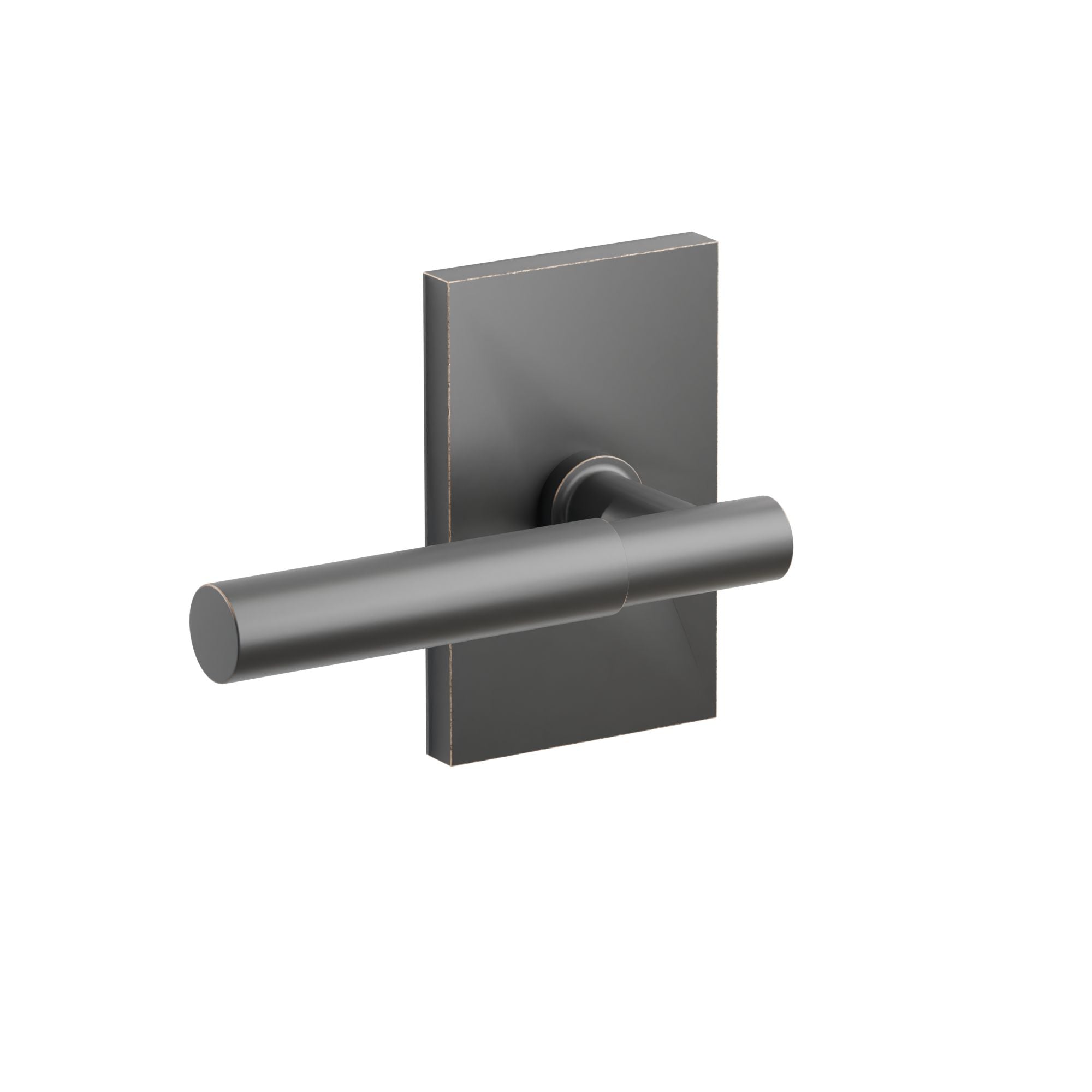Emtek Concealed Fastener Myles Lever Set with Modern Rectangular Rosette