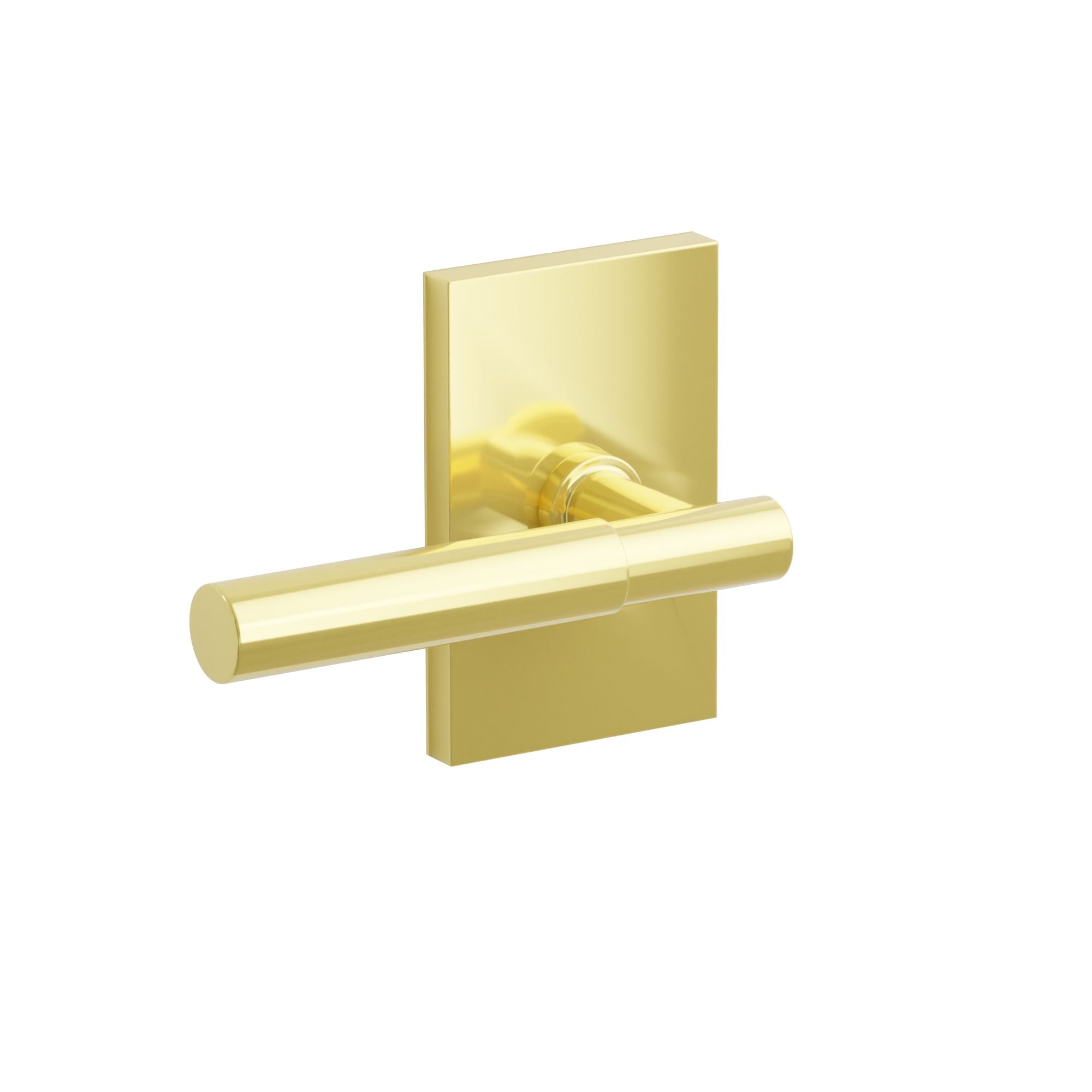 Emtek Myles Lever Set with Modern Rectangular Rosette