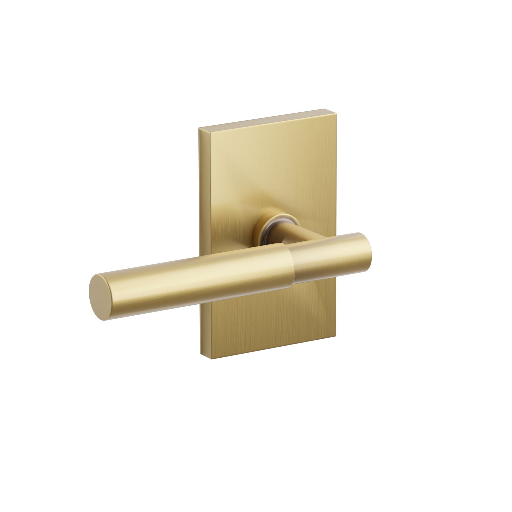 Emtek Concealed Fastener Myles Lever Set with Modern Rectangular Rosette