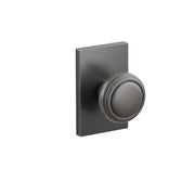 Emtek Norwich Knob Set with Modern Rectangular Rosette