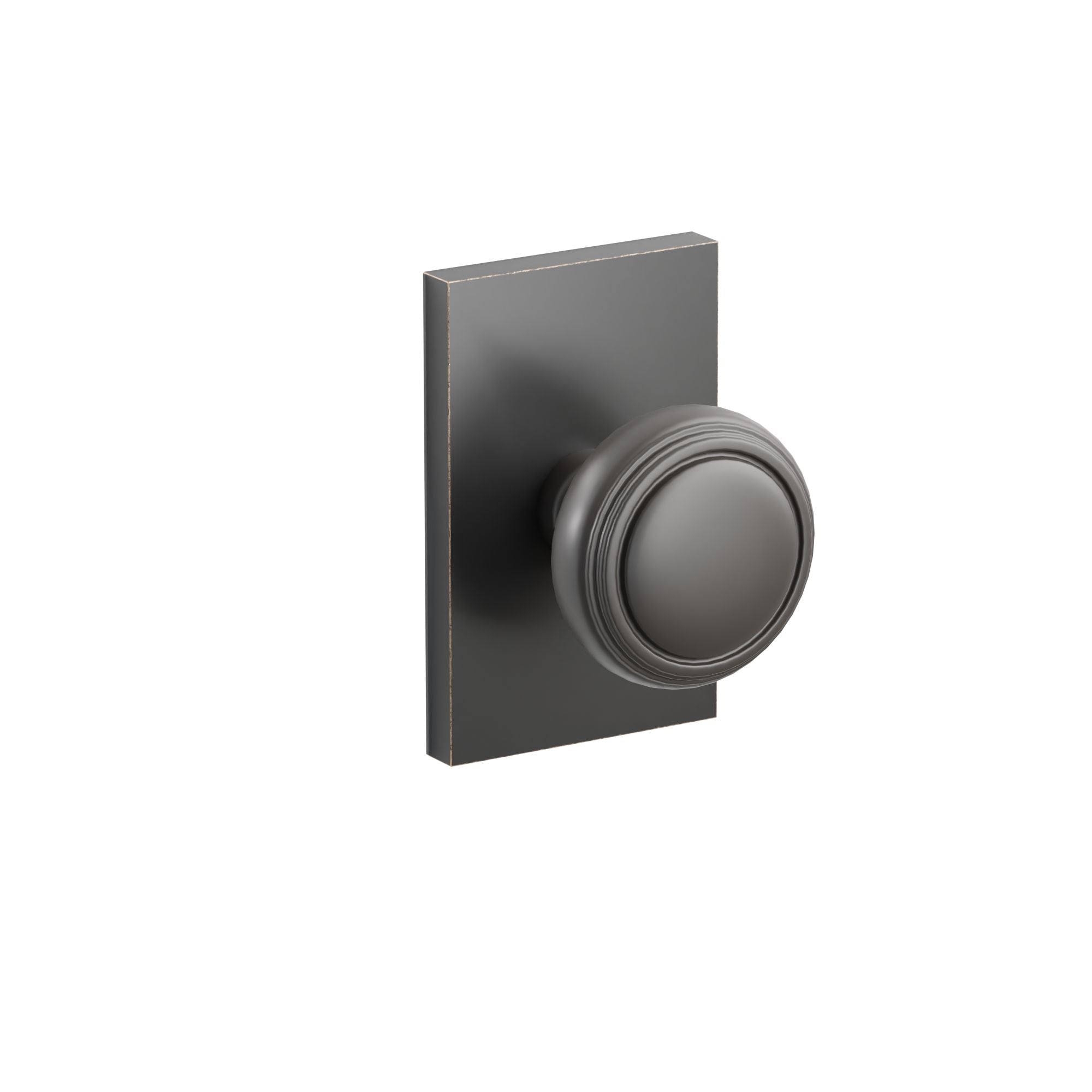 Emtek Norwich Knob Set with Modern Rectangular Rosette