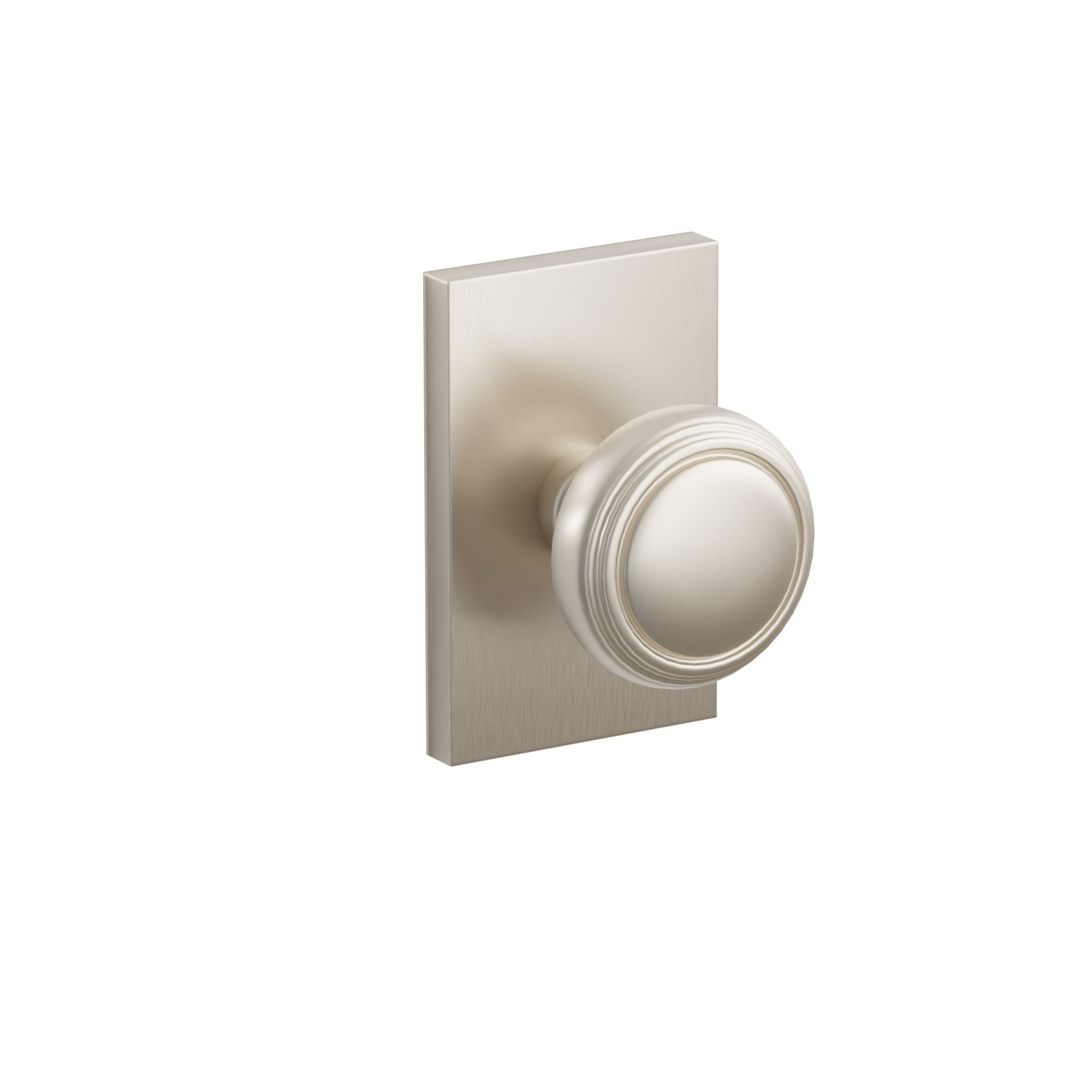 Emtek Norwich Knob Set with Modern Rectangular Rosette