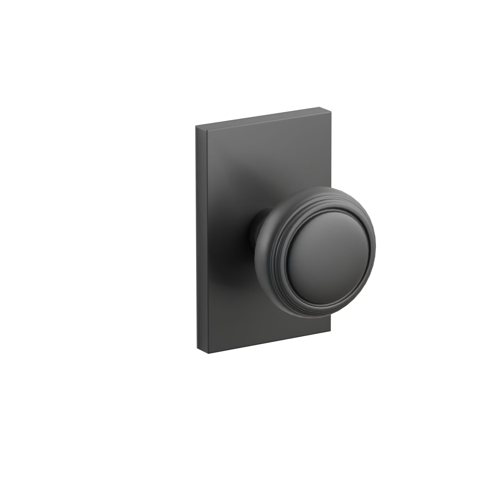 Emtek Norwich Knob Set with Modern Rectangular Rosette