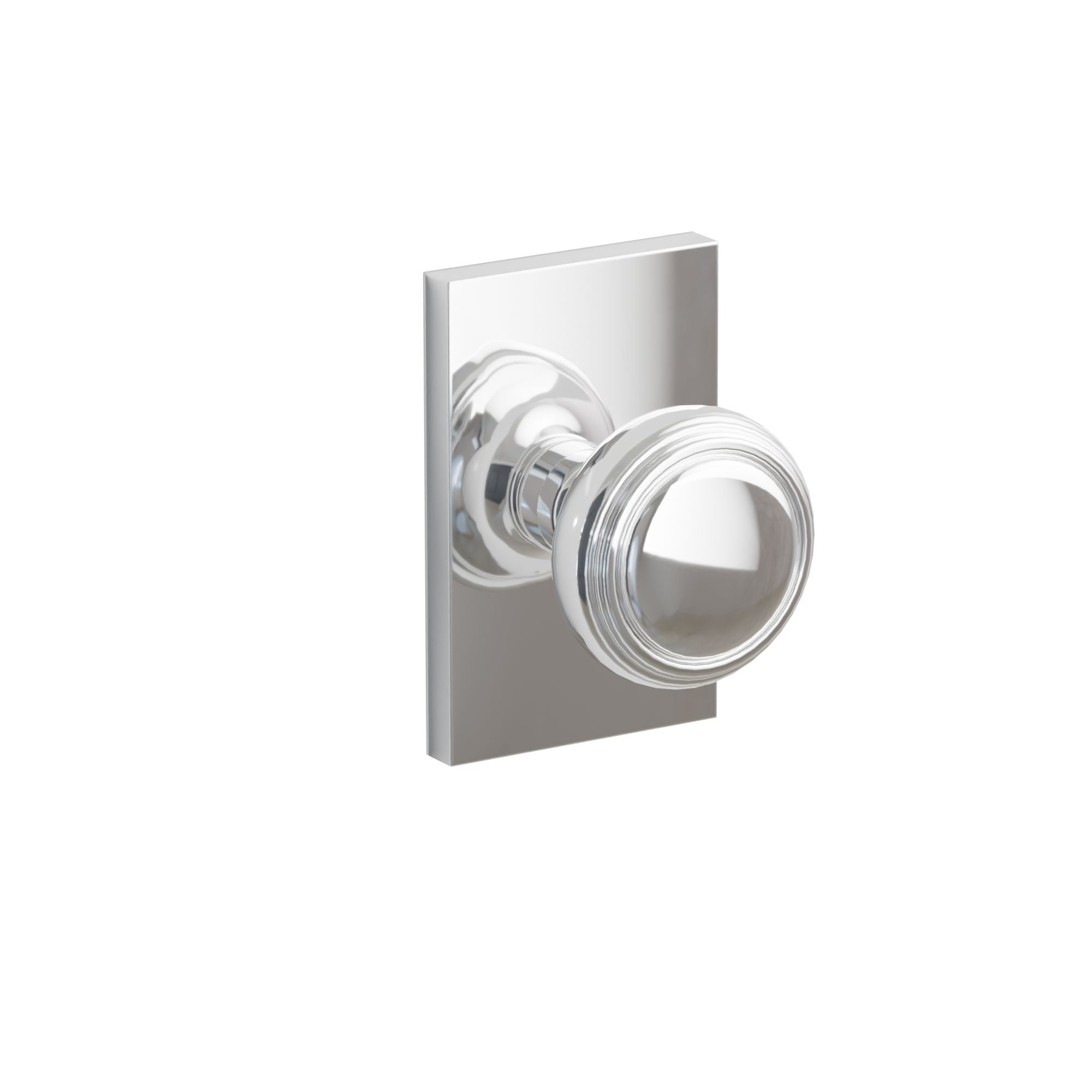 Emtek Norwich Knob Set with Modern Rectangular Rosette