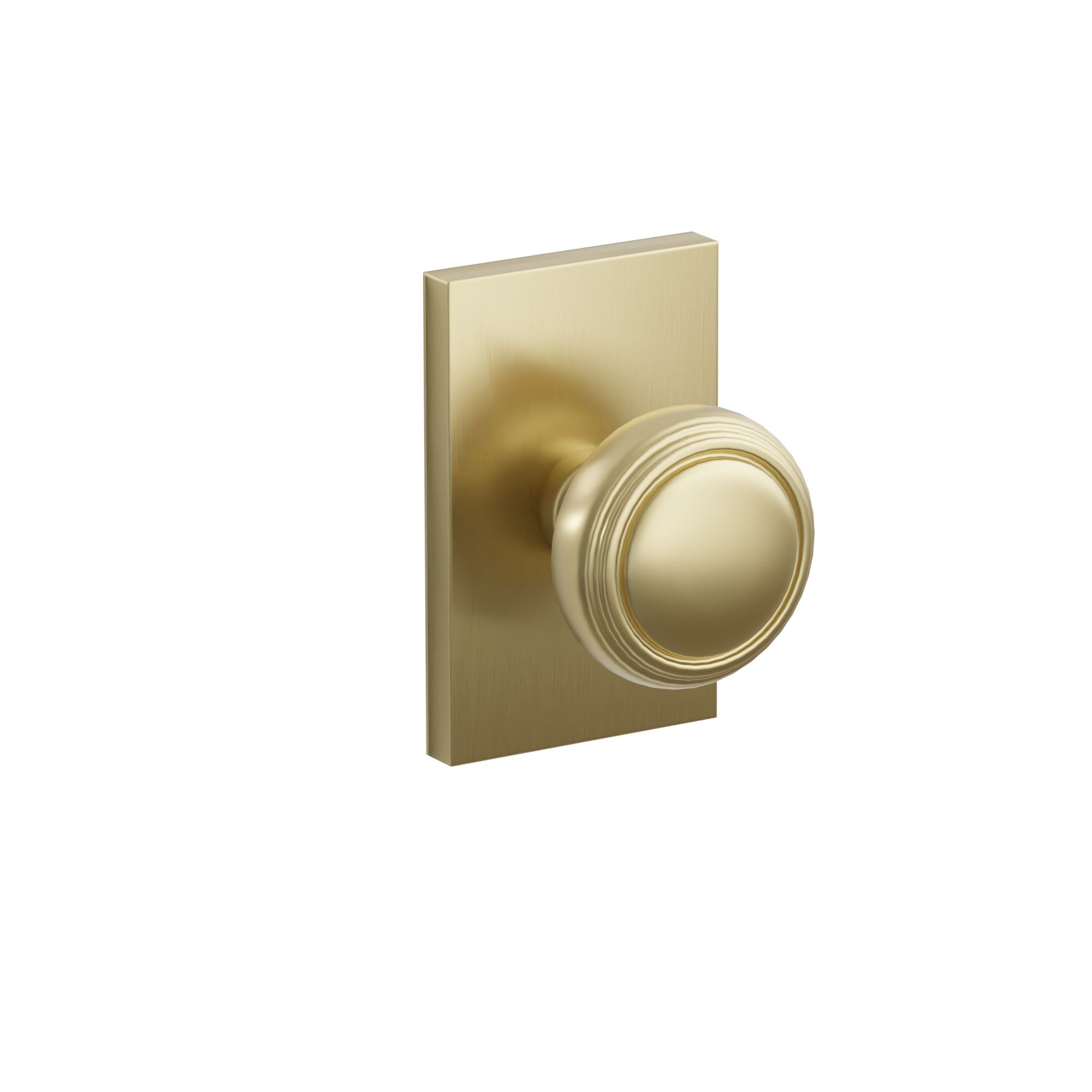 Emtek Concealed Fastener Norwich Knob Set With Modern Rectangular Rosette