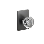 Emtek Old Town Knob Set with Modern Rectangular Rosette
