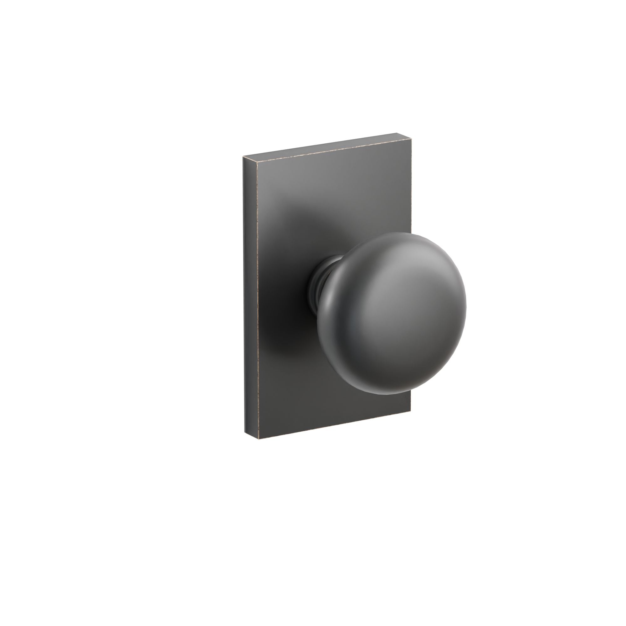 Emtek Providence Knob Set with Modern Rectangular Rosette