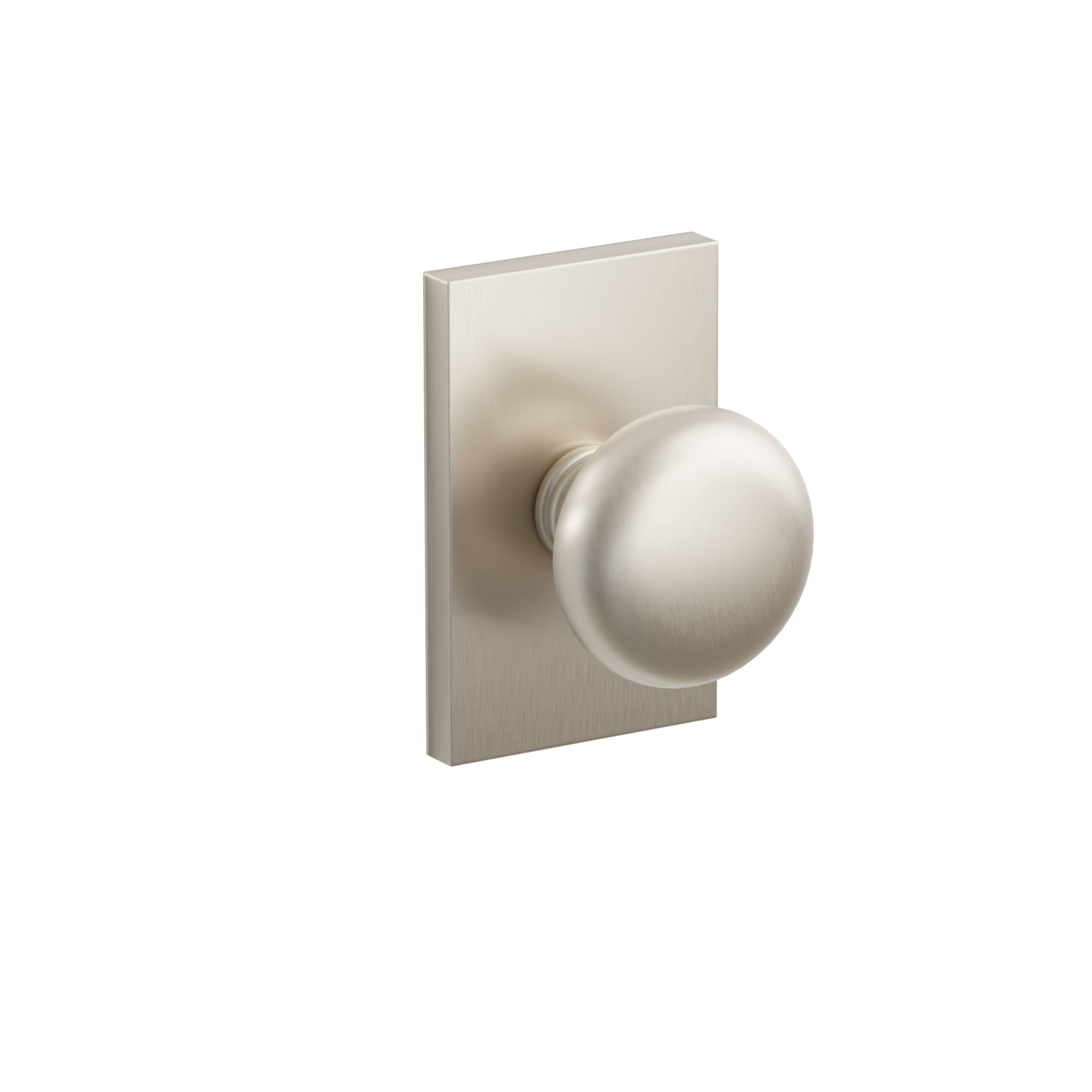 Emtek Concealed Fastener Providence Knob Set With Modern Rectangular Rosette