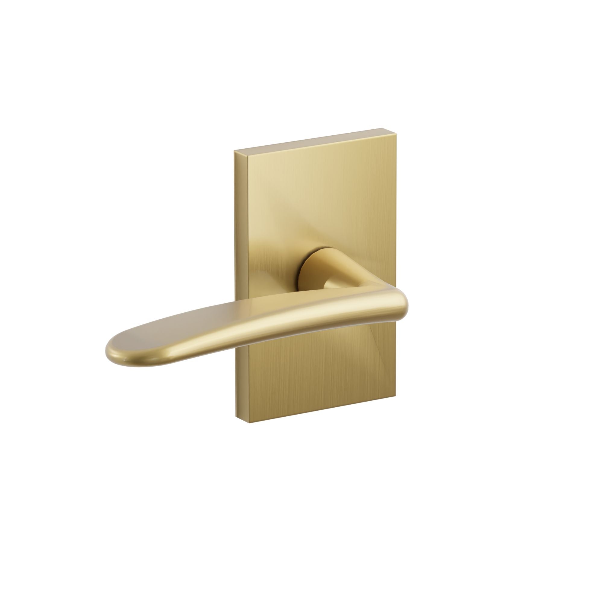 Emtek Myles Lever Set with Modern Rectangular Rosette