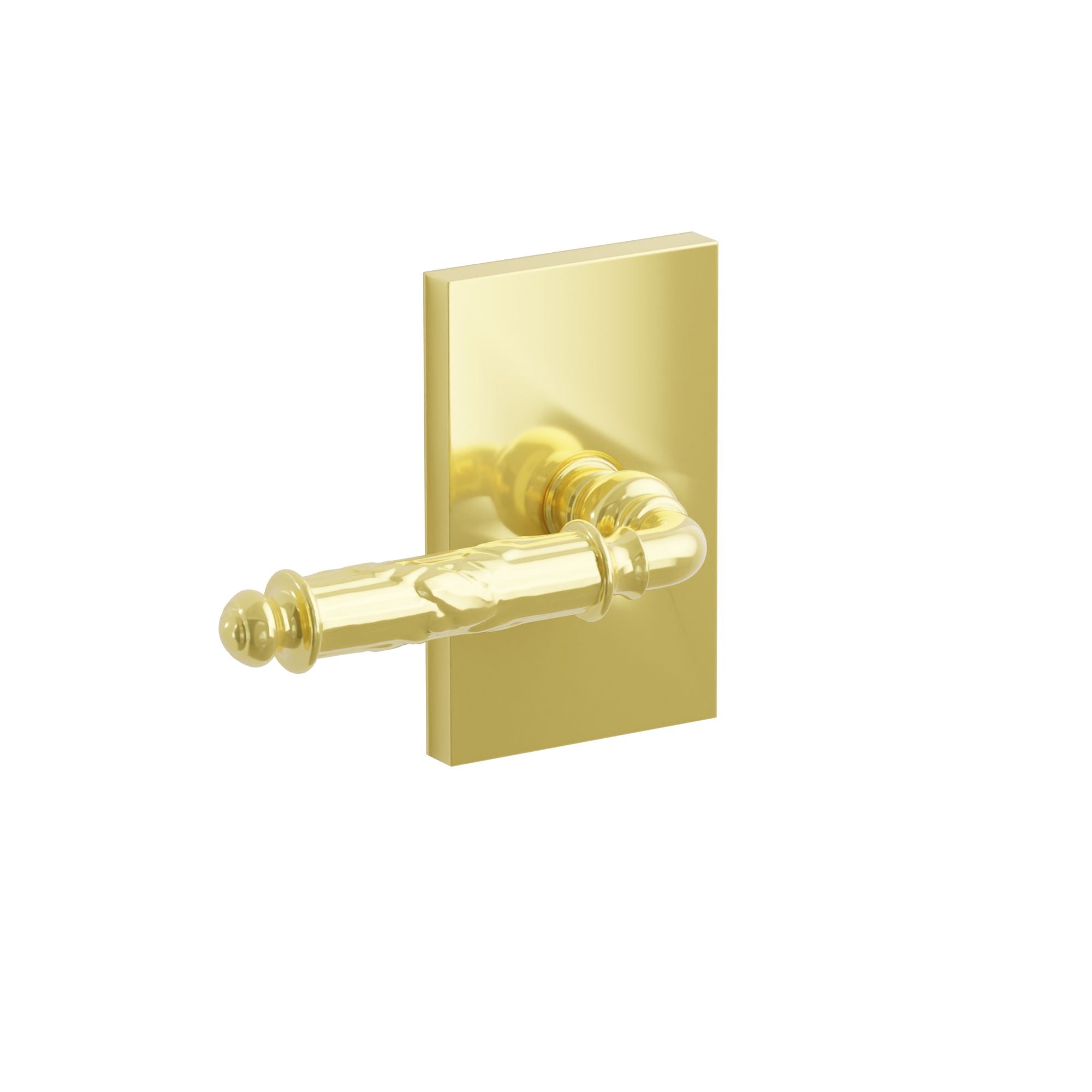 Emtek Concealed Fastener Ribbon & Reed Lever Set With Modern Rectangular Rosette