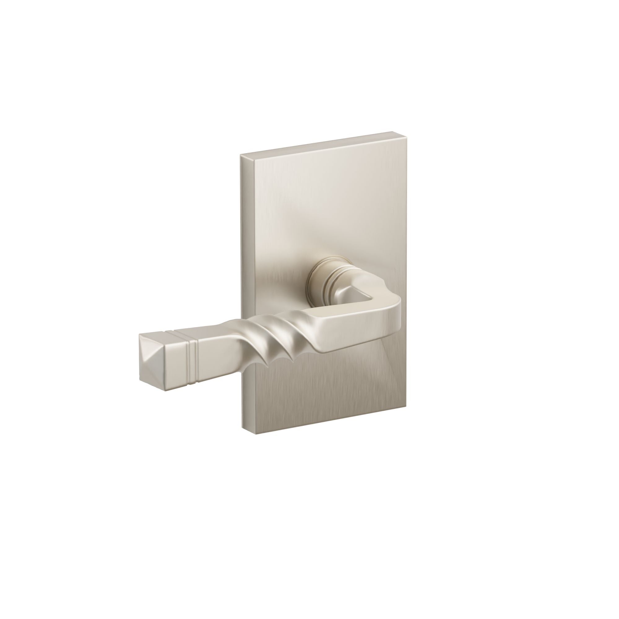 Emtek Concealed Fastener Santa Fe Lever Set With Modern Rectangular Rosette
