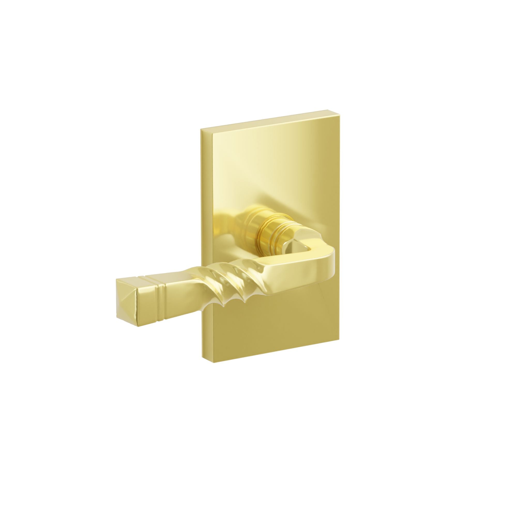 Emtek Concealed Fastener Santa Fe Lever Set With Modern Rectangular Rosette