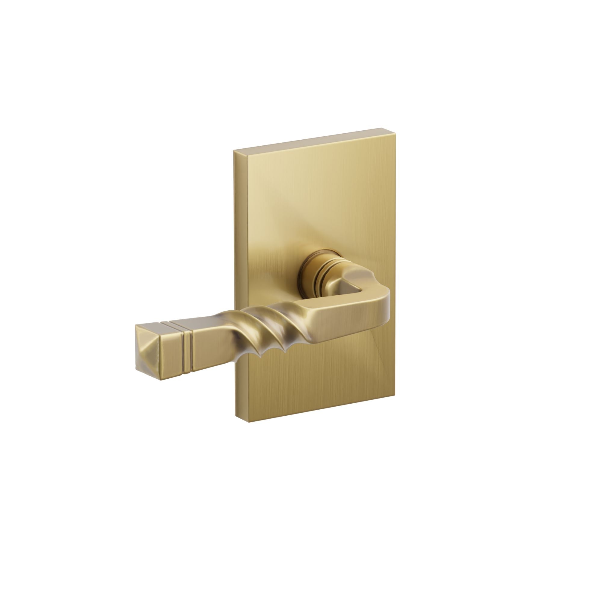 Emtek Santa Fe Lever Set with Modern Rectangular Rosette