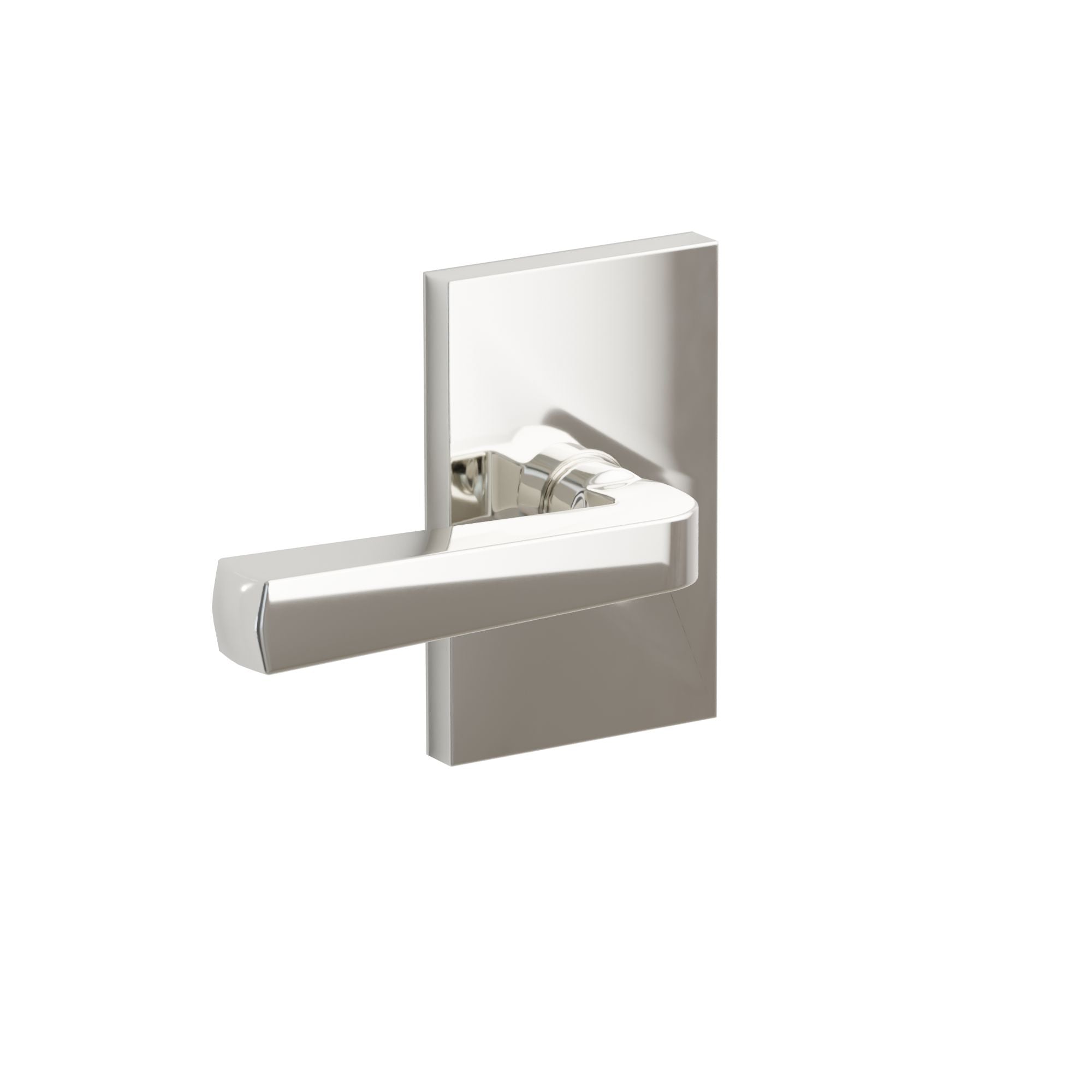 Emtek Concealed Fastener Sion Lever Set With Modern Rectangular Rosette