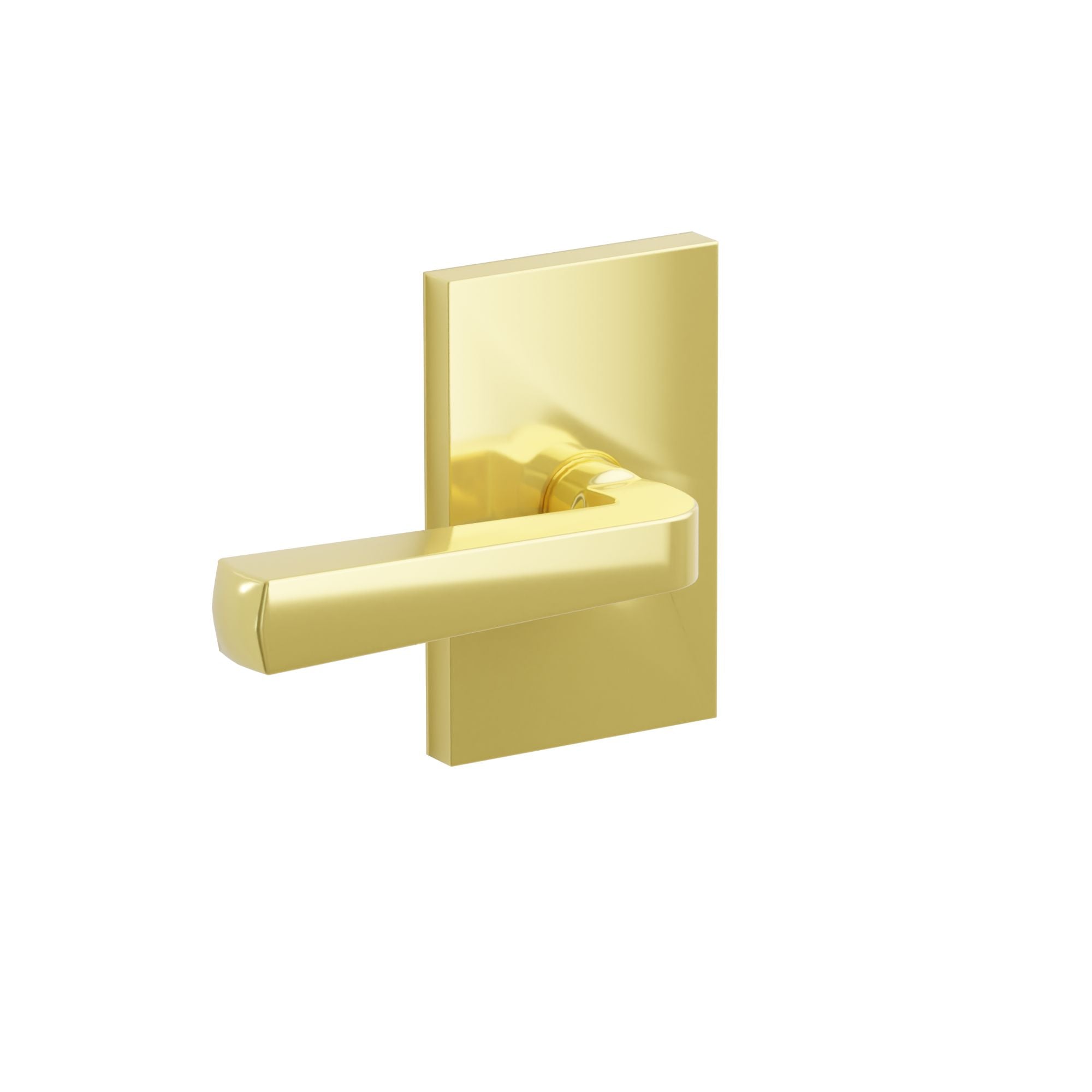 Emtek Concealed Fastener Sion Lever Set With Modern Rectangular Rosette