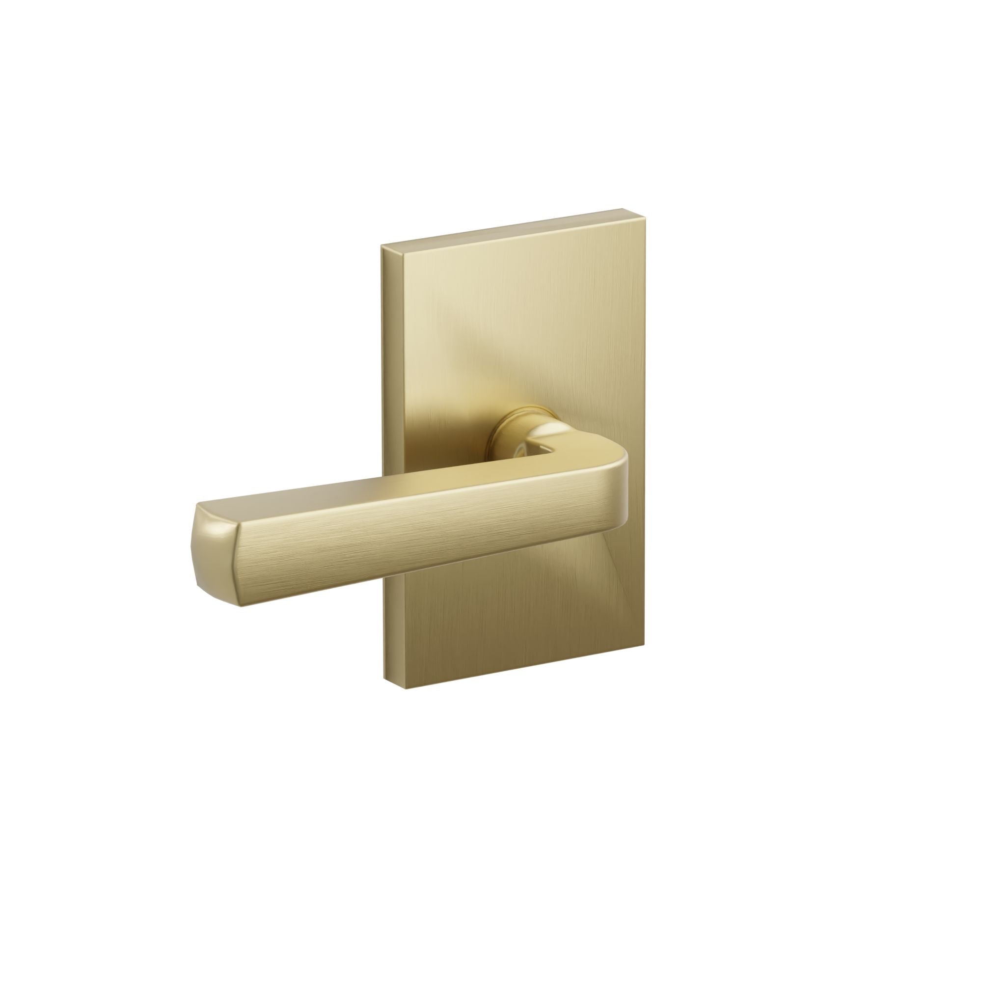 Emtek Concealed Fastener Sion Lever Set With Modern Rectangular Rosette