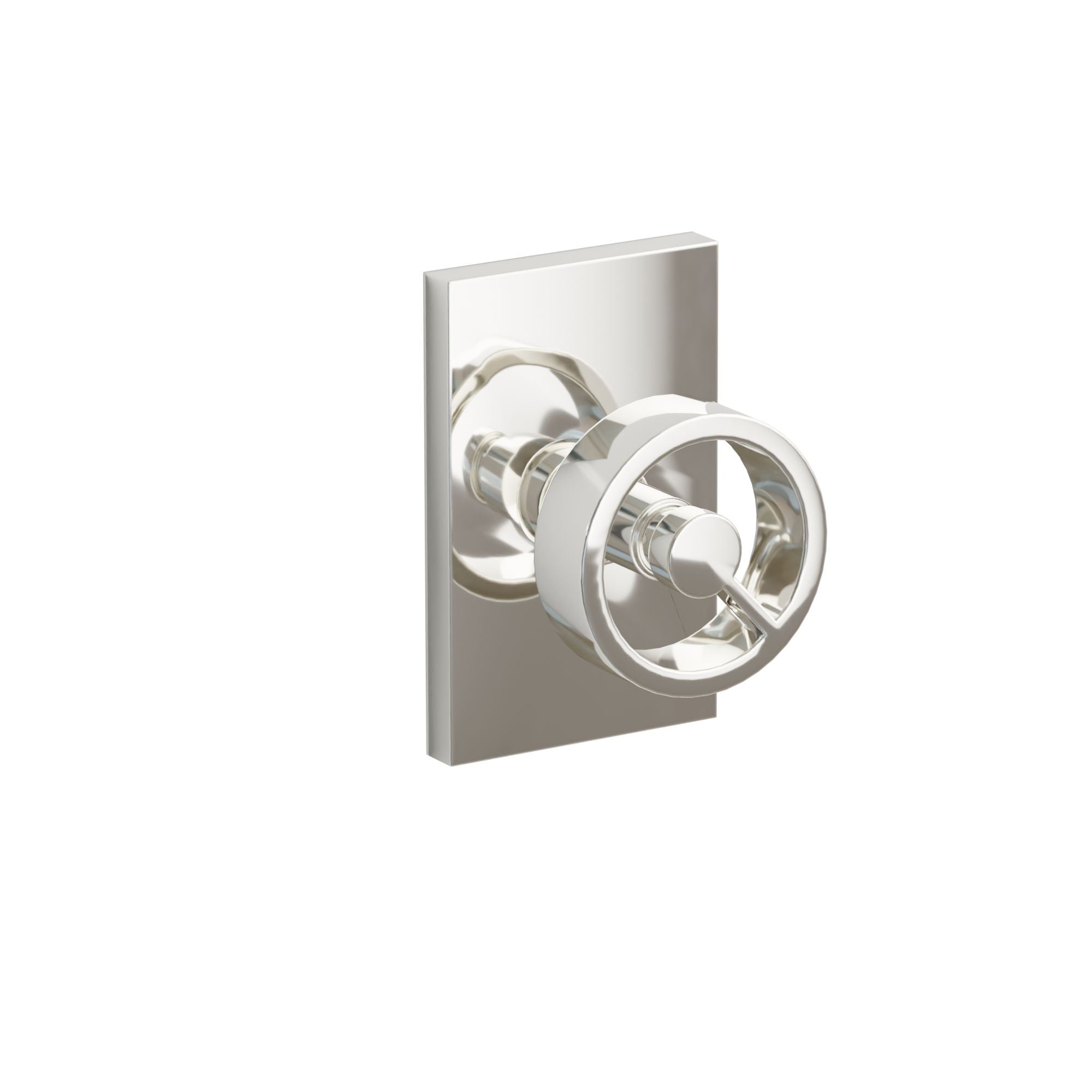 Emtek Spoke Knob Set with Modern Rectangular Rosette