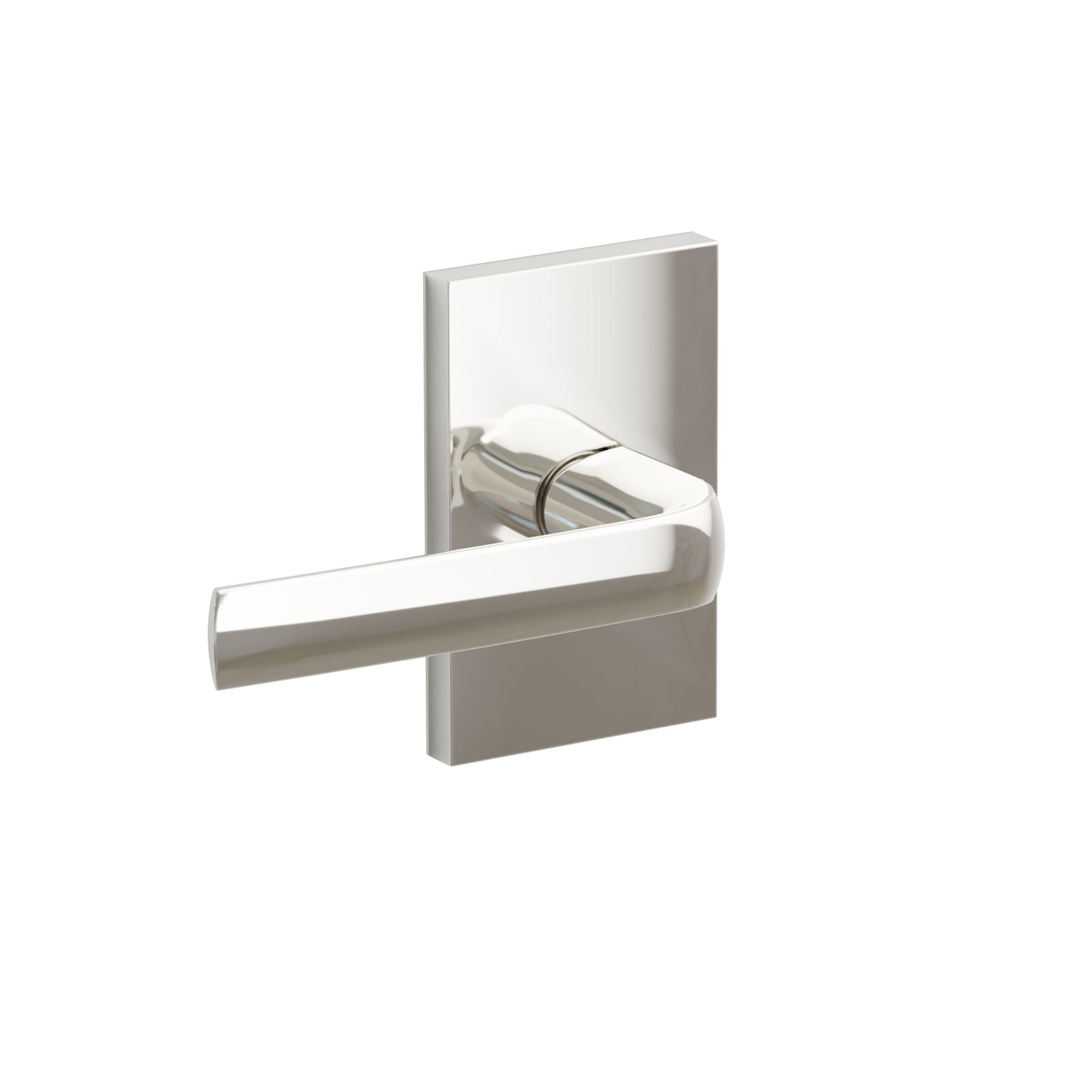 Emtek Concealed Fastener Spencer Lever Set With Modern Rectangular Rosette