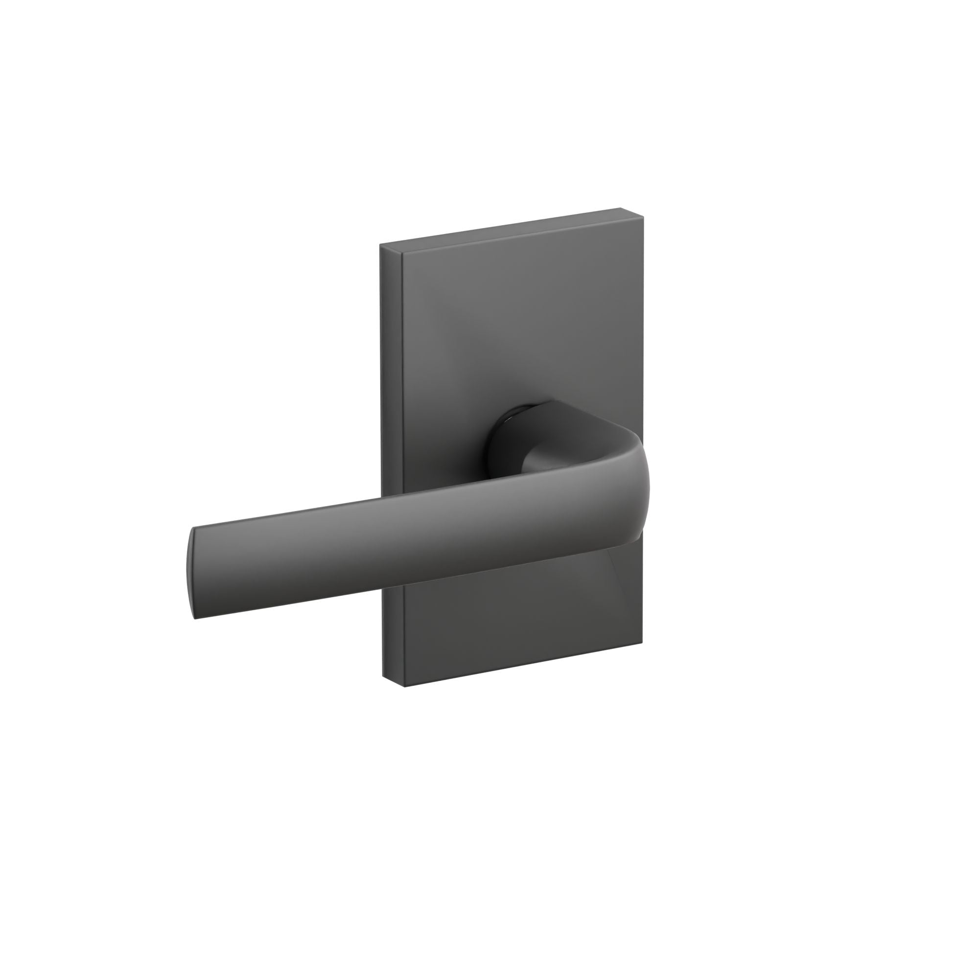 Emtek Concealed Fastener Spencer Lever Set With Modern Rectangular Rosette