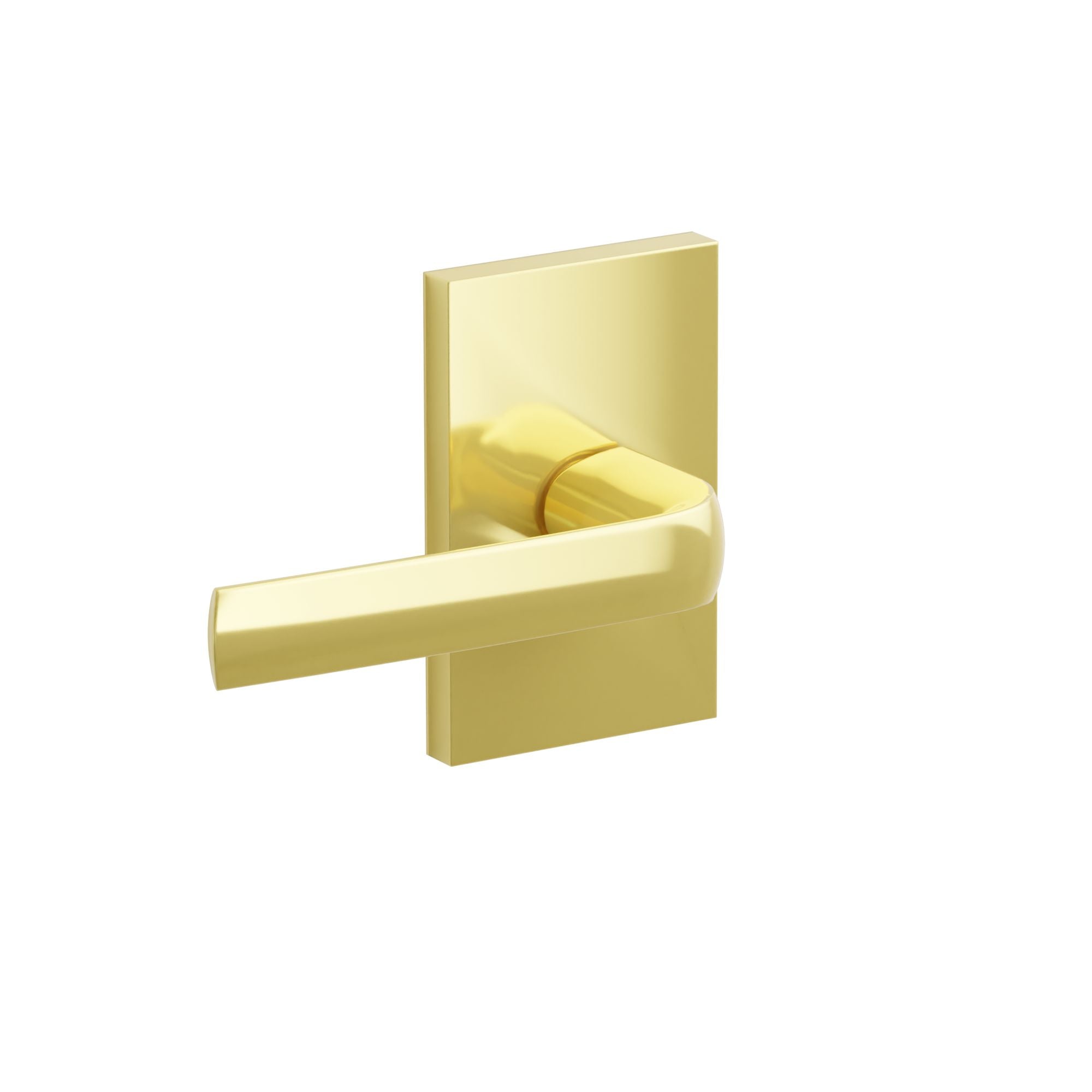 Emtek Spencer Lever Set with Modern Rectangular Rosette