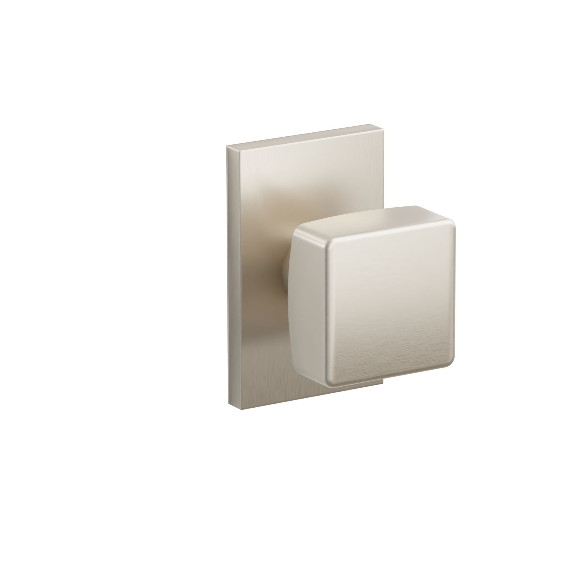 Emtek Concealed Fastener Square Knob Set With Modern Rectangular Rosette