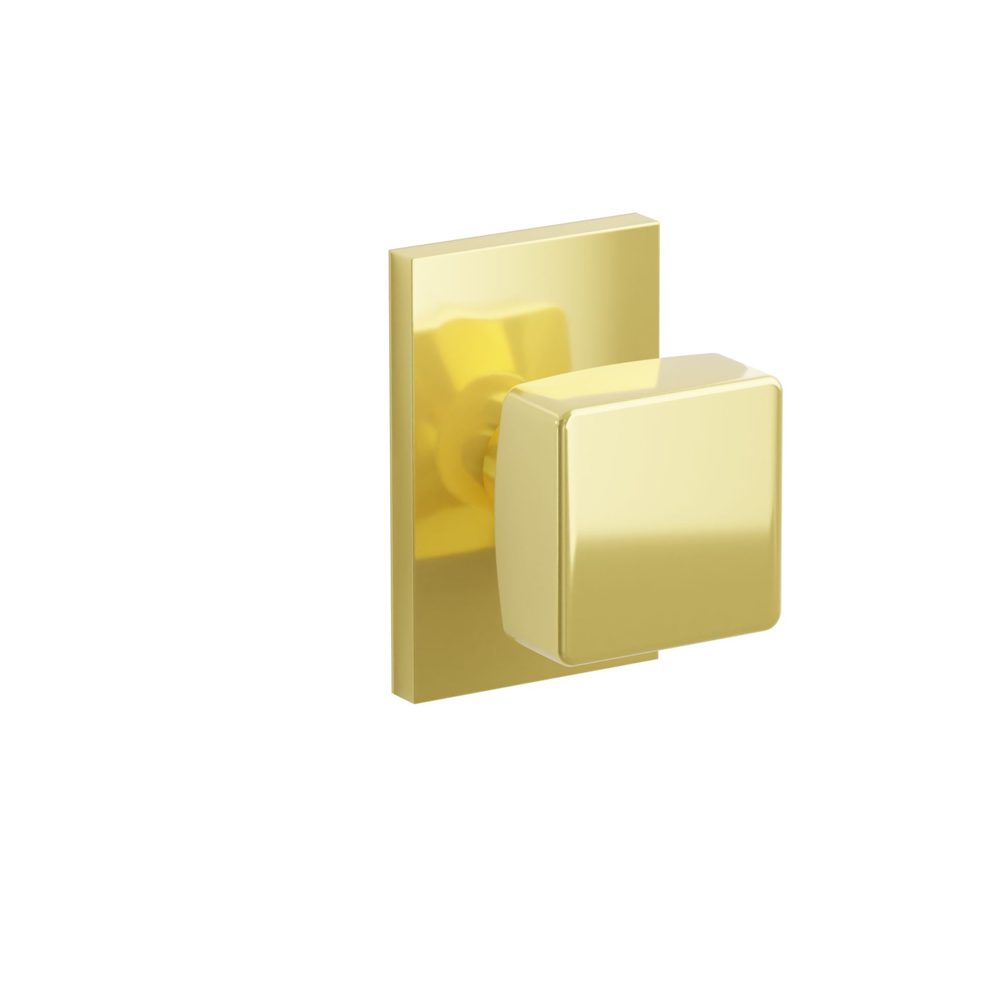 Emtek Concealed Fastener Square Knob Set With Modern Rectangular Rosette