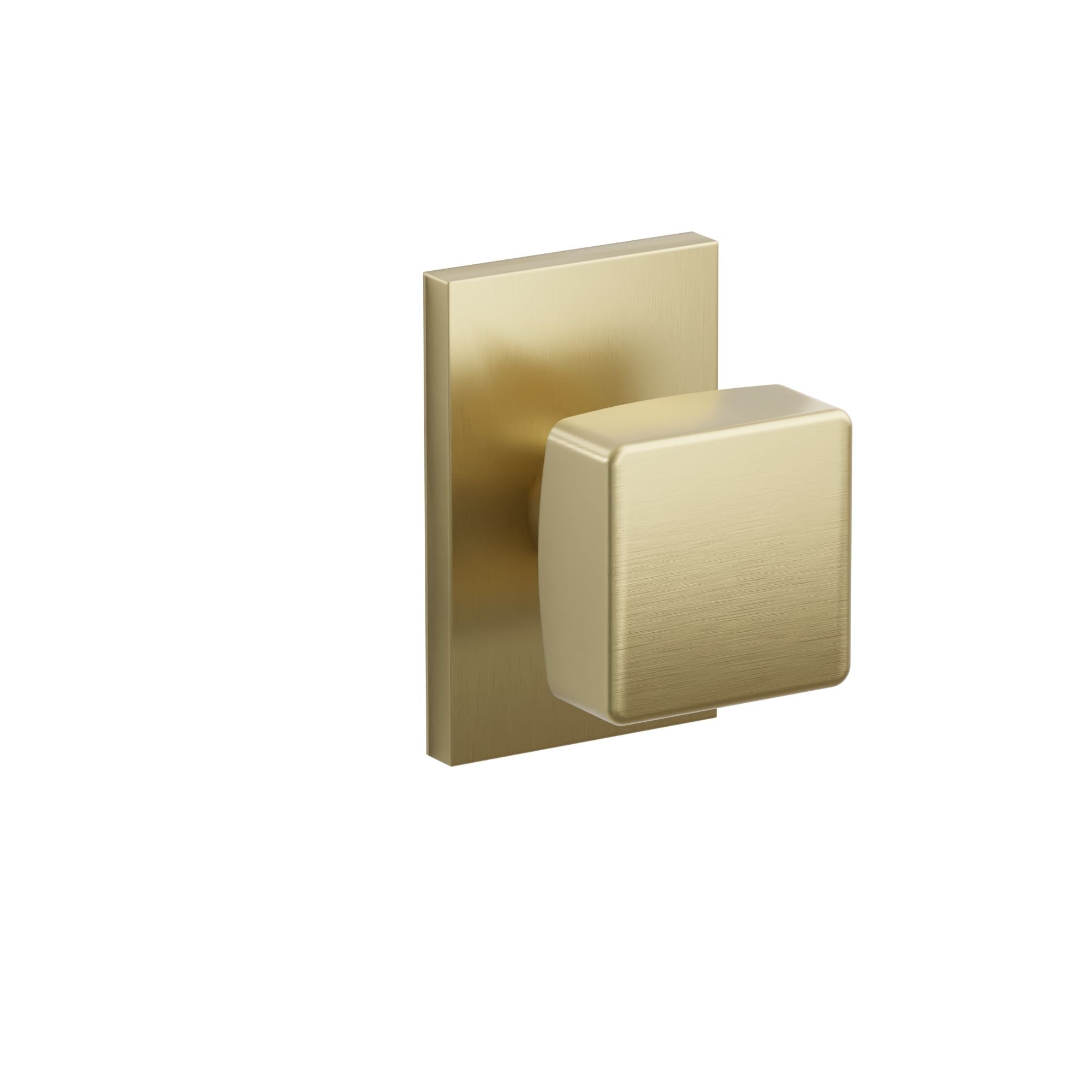 Emtek Concealed Fastener Square Knob Set With Modern Rectangular Rosette