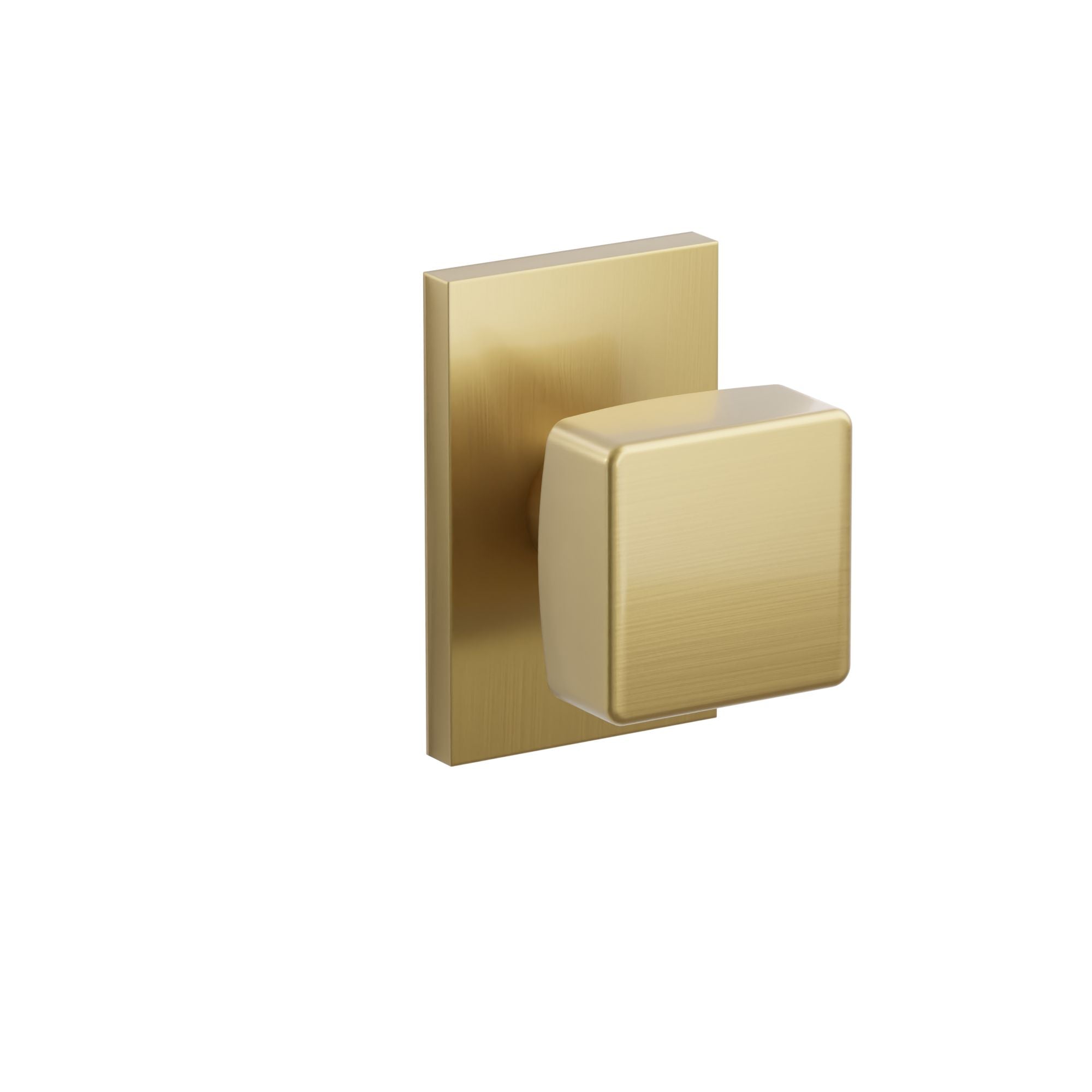 Emtek Square Knob Set with Modern Rectangular Rosette