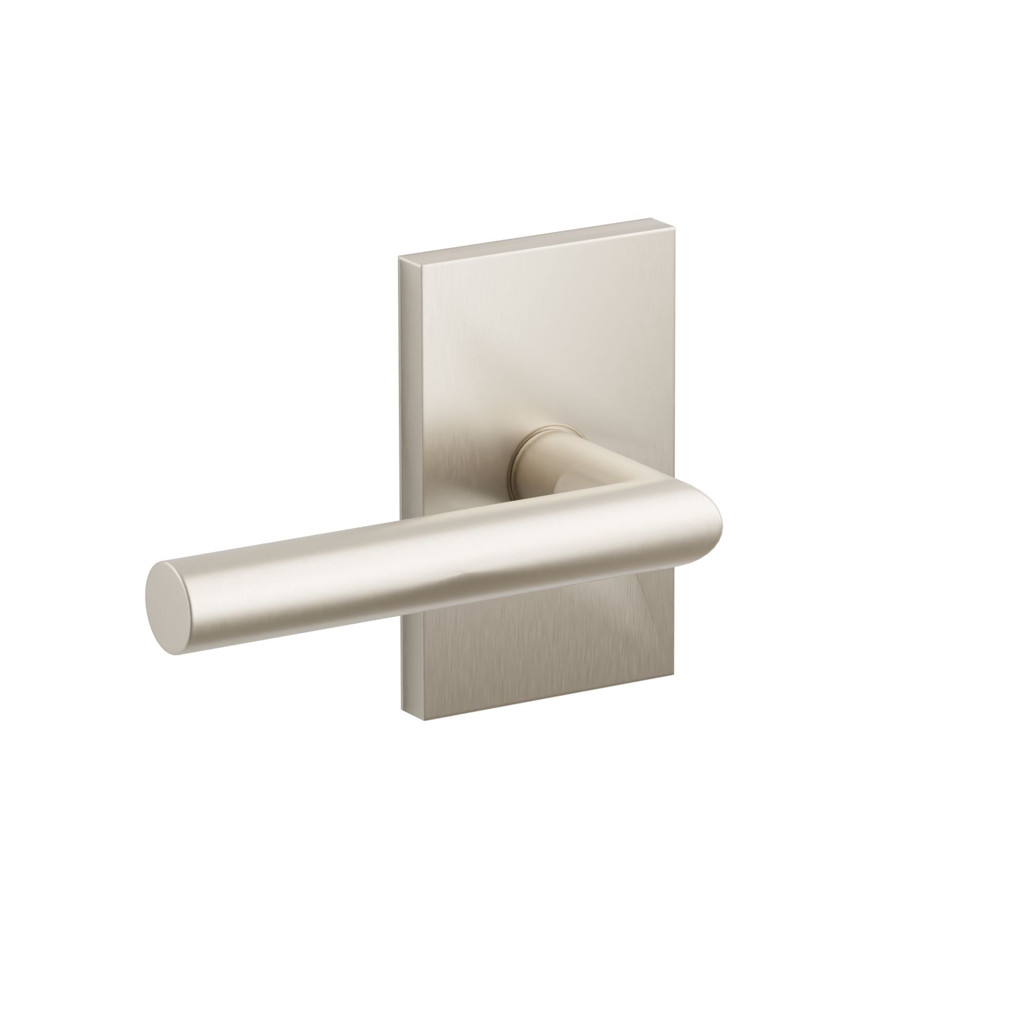 Emtek Stuttgart Lever Set with Modern Rectangular Rosette