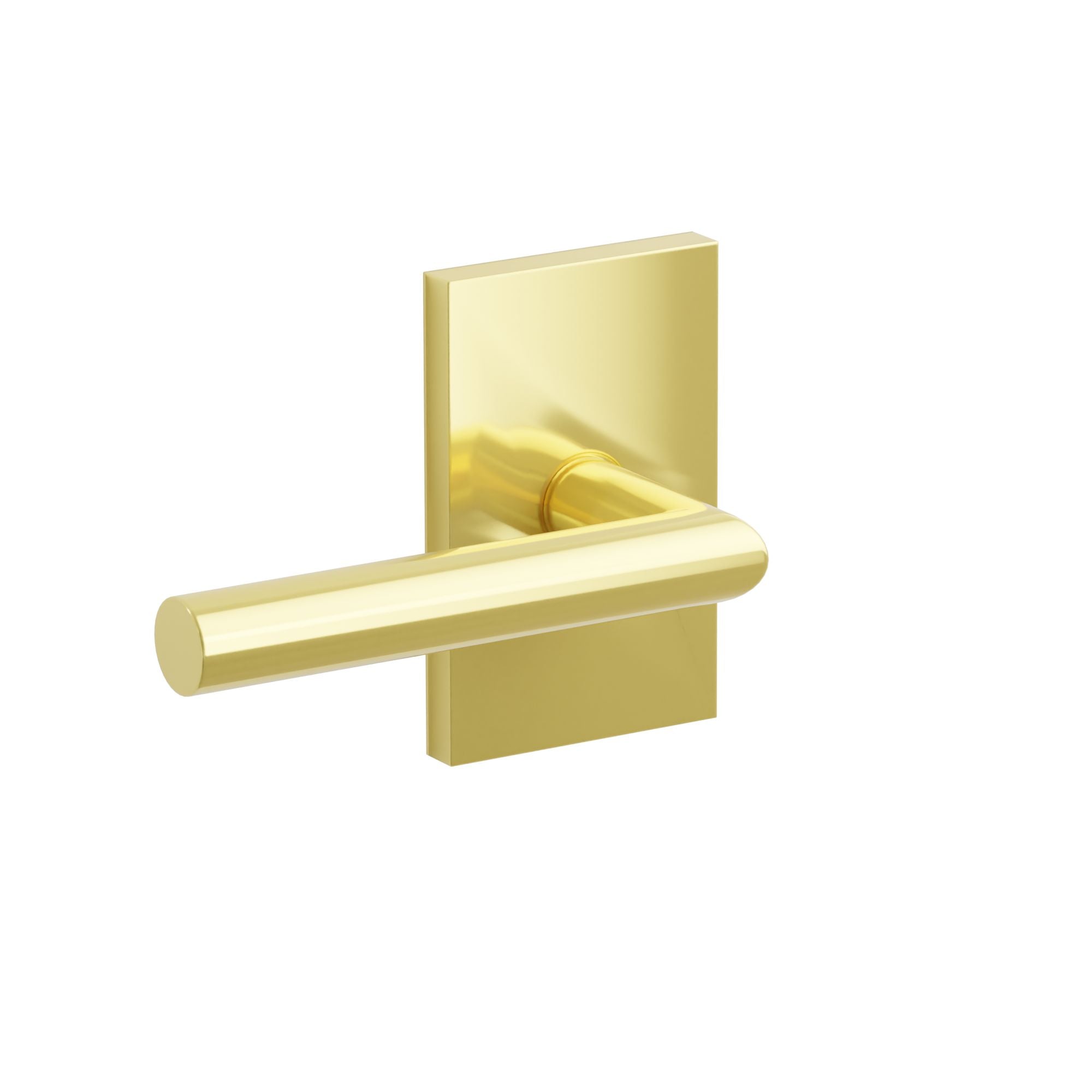 Emtek Concealed Fastener Stuttgart Lever Set With Modern Rectangular Rosette