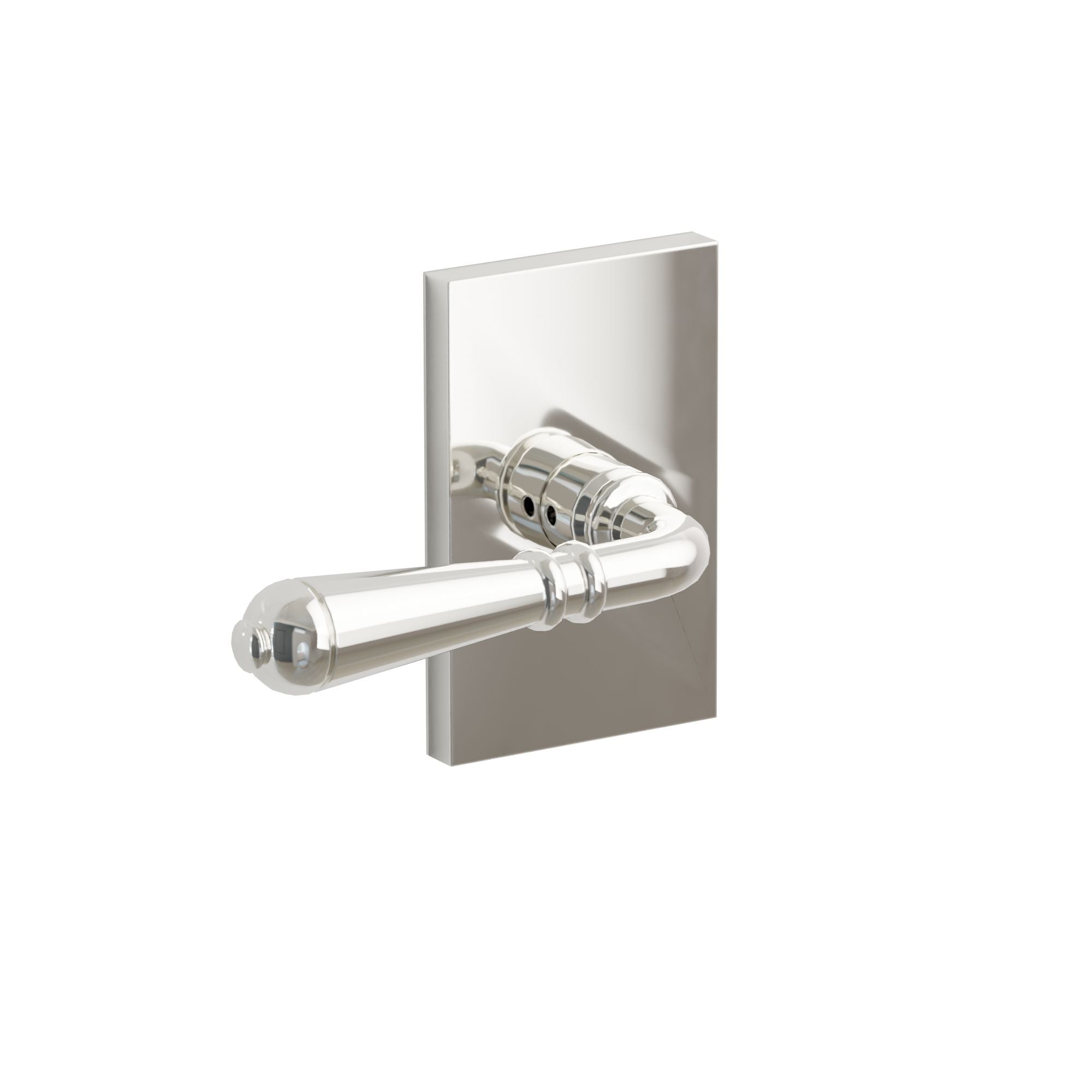 Emtek Turino Lever Set with Modern Rectangular Rosette