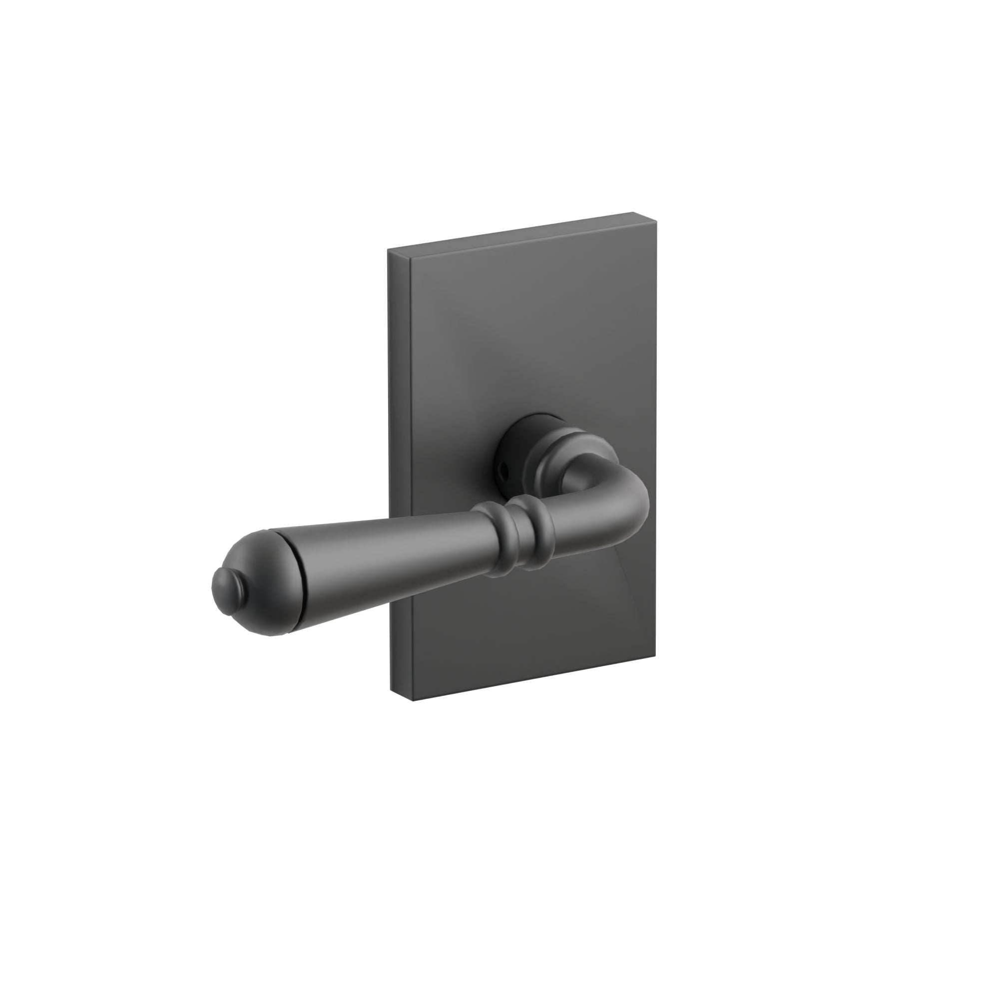 Emtek Stuttgart Lever Set with Modern Rectangular Rosette
