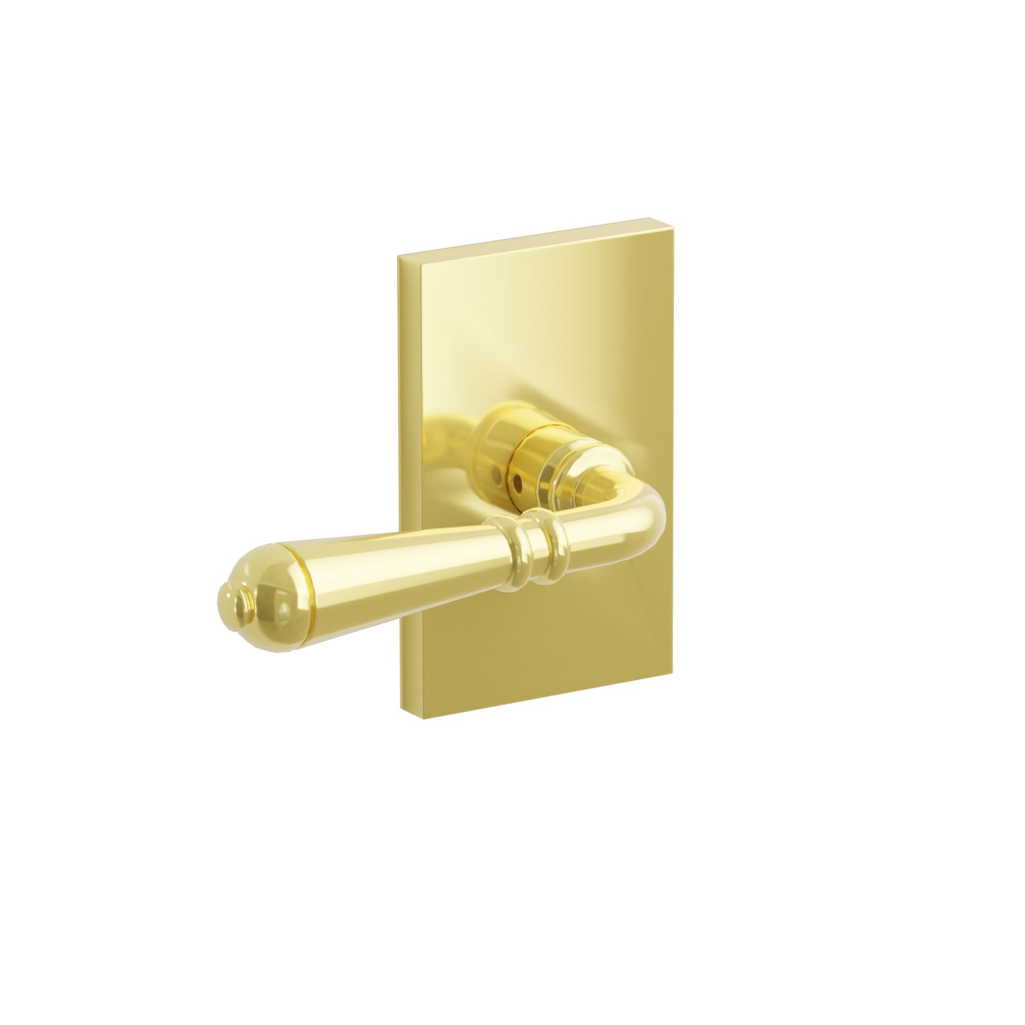 Emtek Concealed Fastener Turino Lever Set With Modern Rectangular Rosette