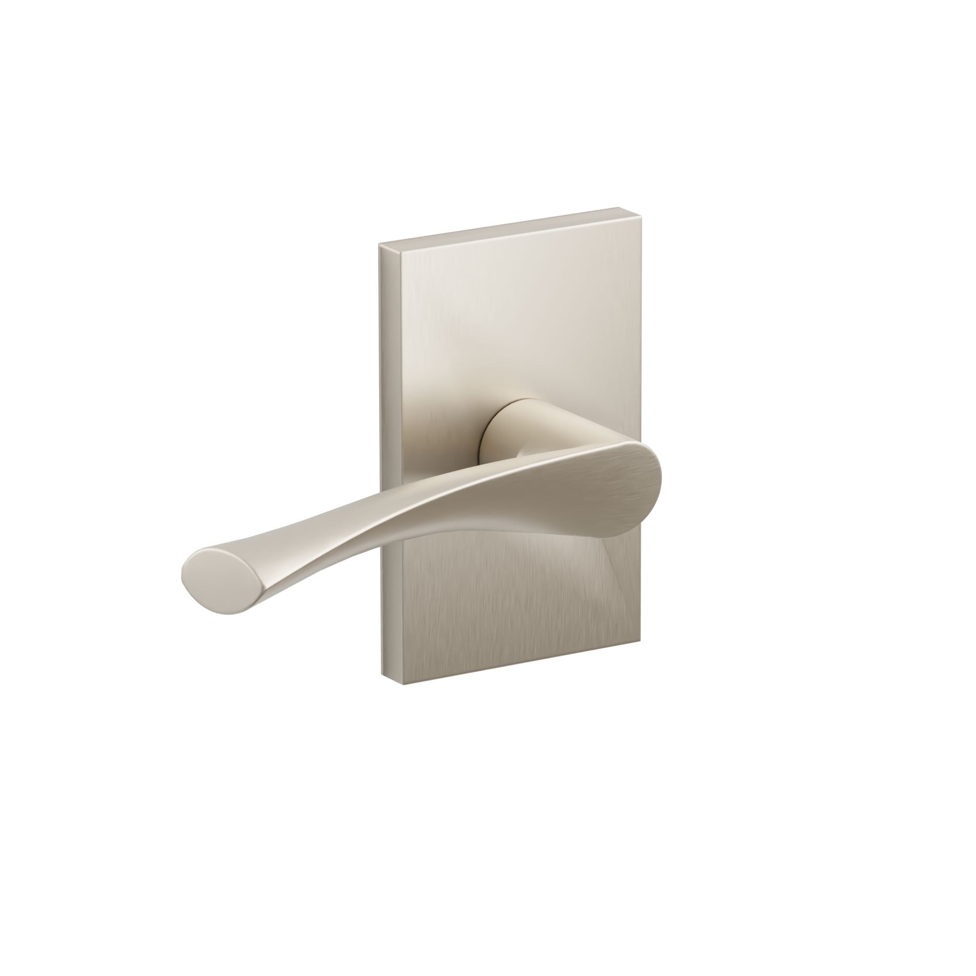 Emtek Triton Lever Set with Modern Rectangular Rosette