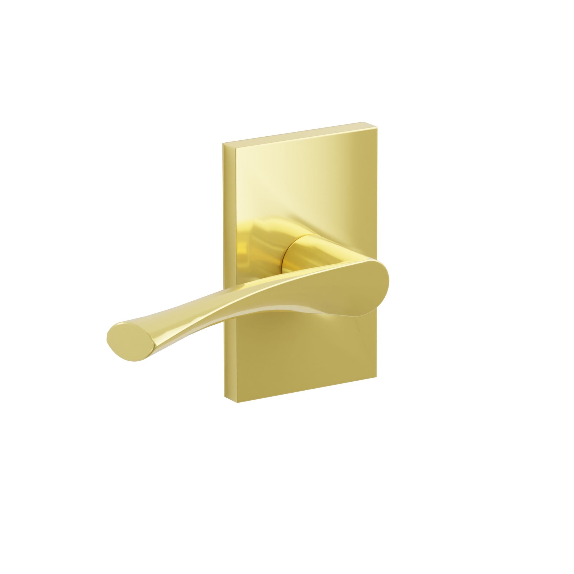 Emtek Turino Lever Set with Modern Rectangular Rosette