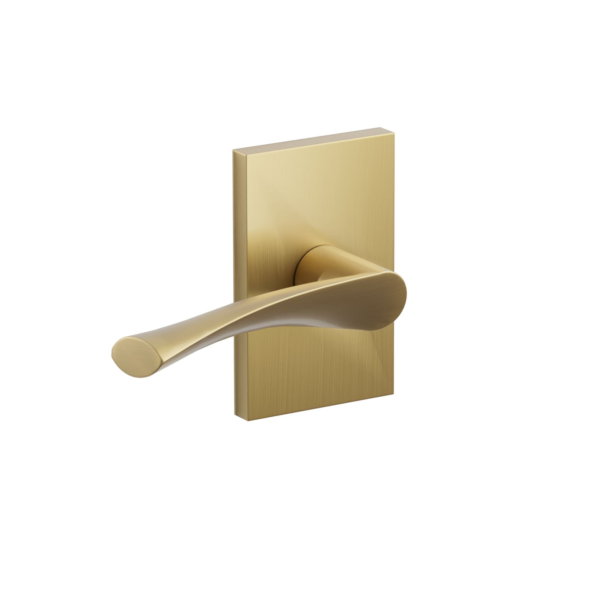 Emtek Triton Lever Set with Modern Rectangular Rosette