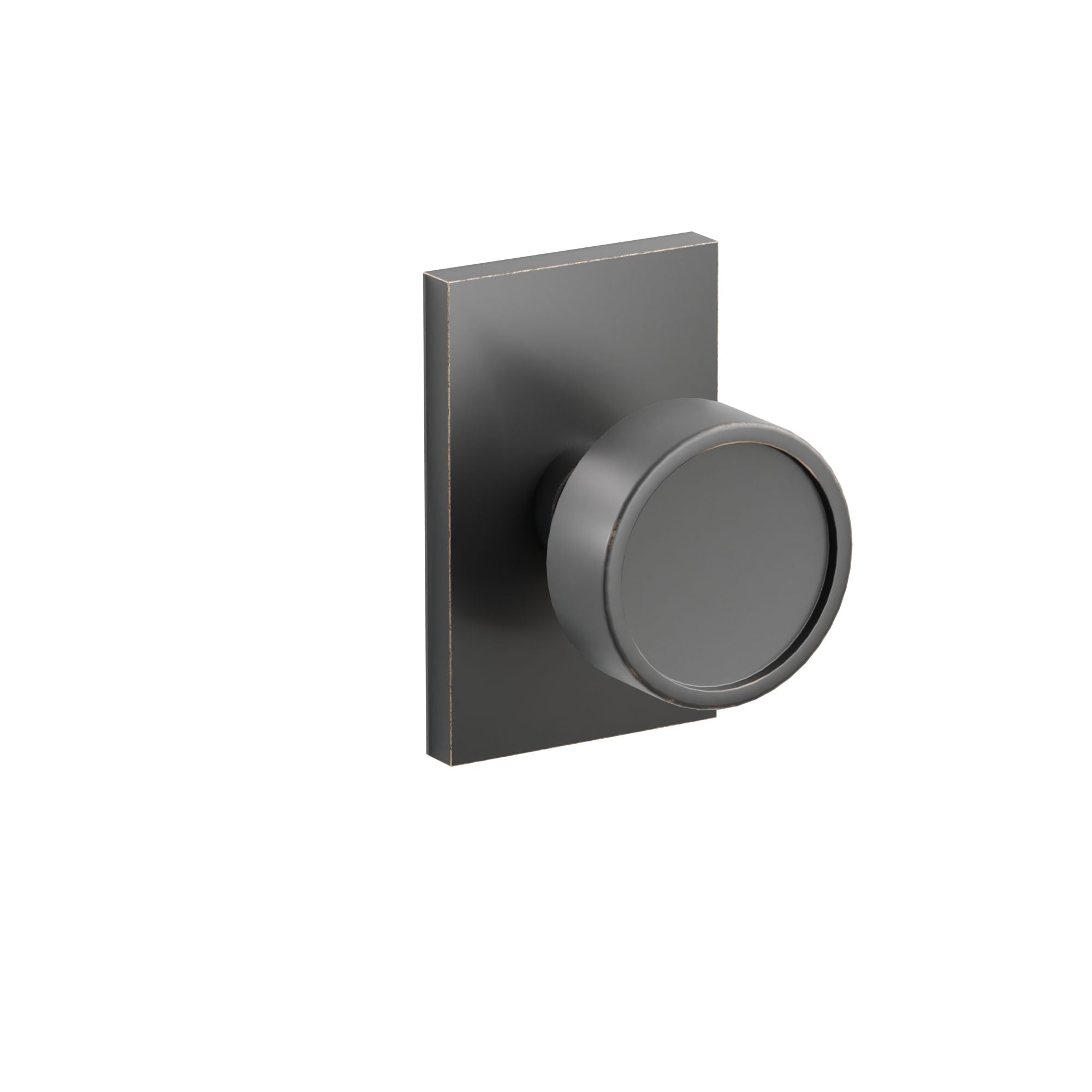 Emtek Concealed Fastener Verve Knob Set With Modern Rectangular Rosette
