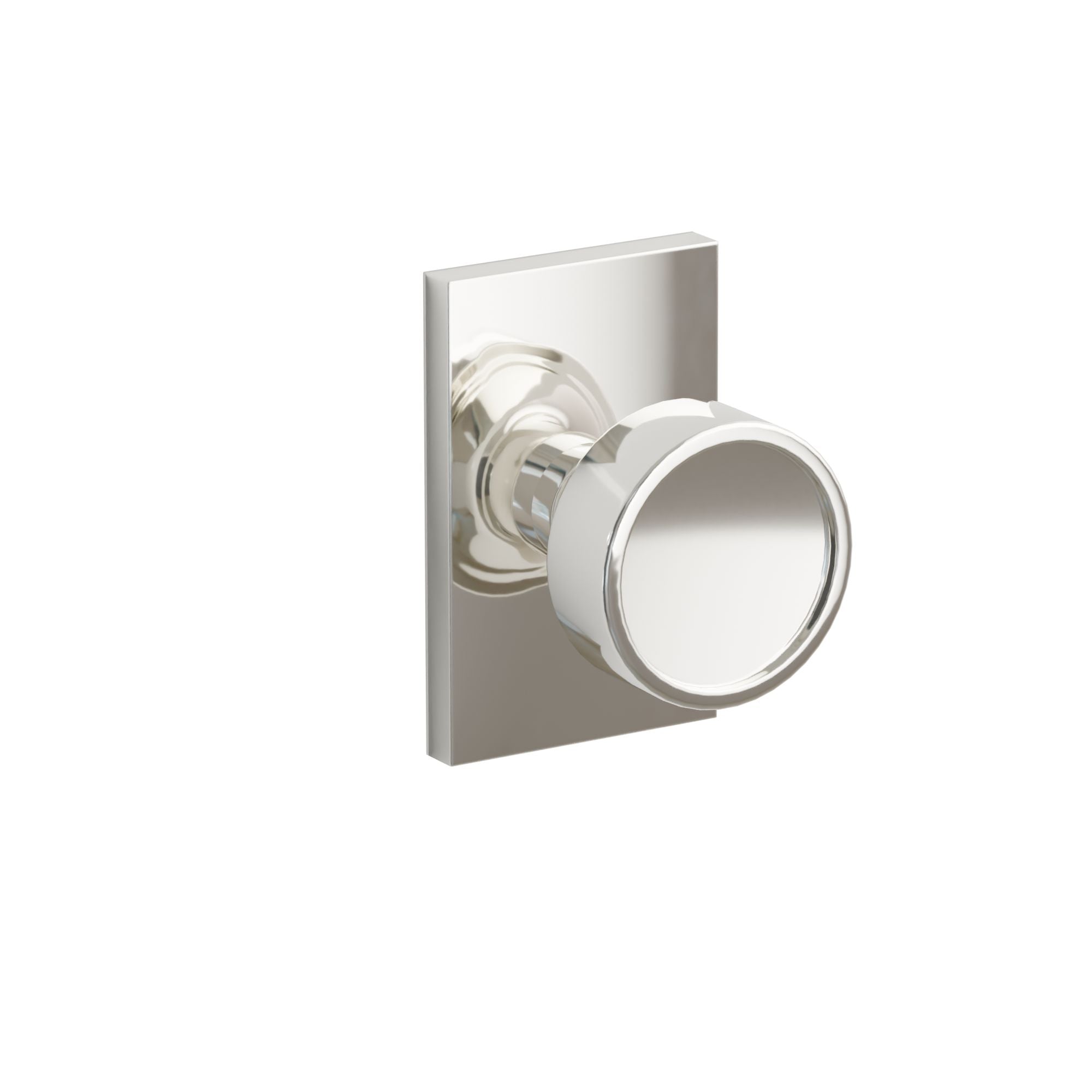 Emtek Concealed Fastener Verve Knob Set With Modern Rectangular Rosette