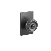 Emtek Waverly Knob Set with Modern Rectangular Rosette