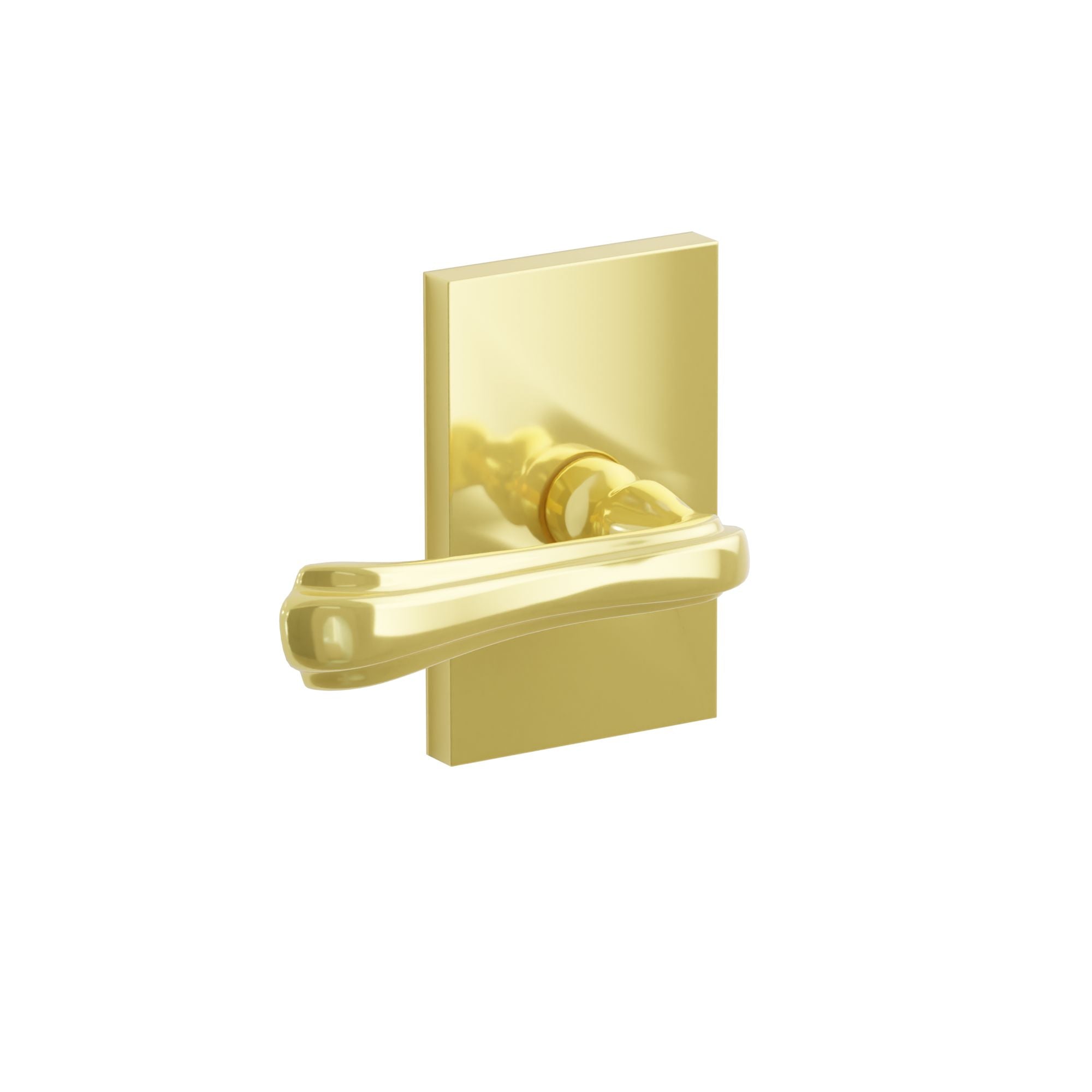 Emtek Concealed Fastener Wembley Lever Set With Modern Rectangular Rosette