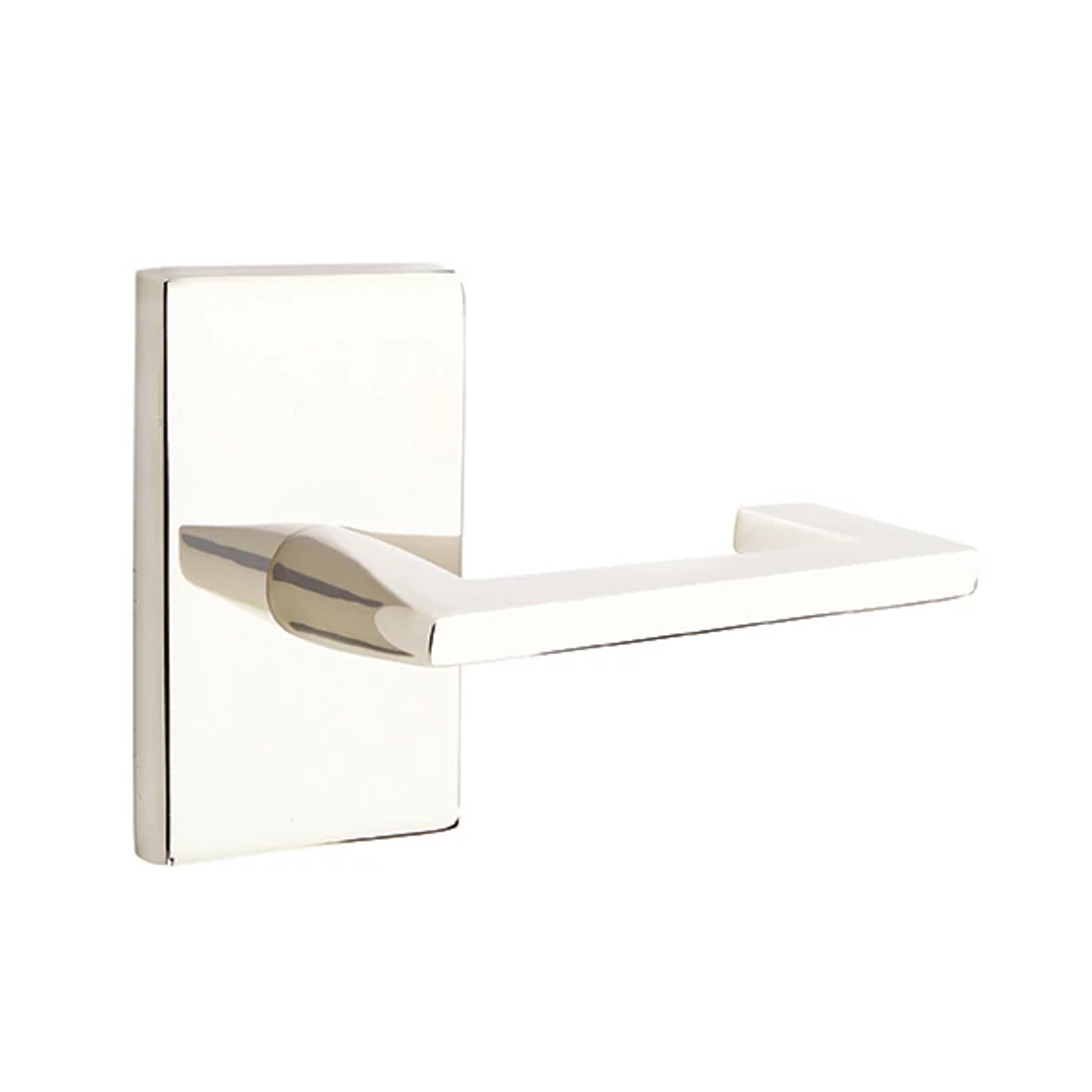 Emtek Argos Lever Set with Modern Rectangular Rosette